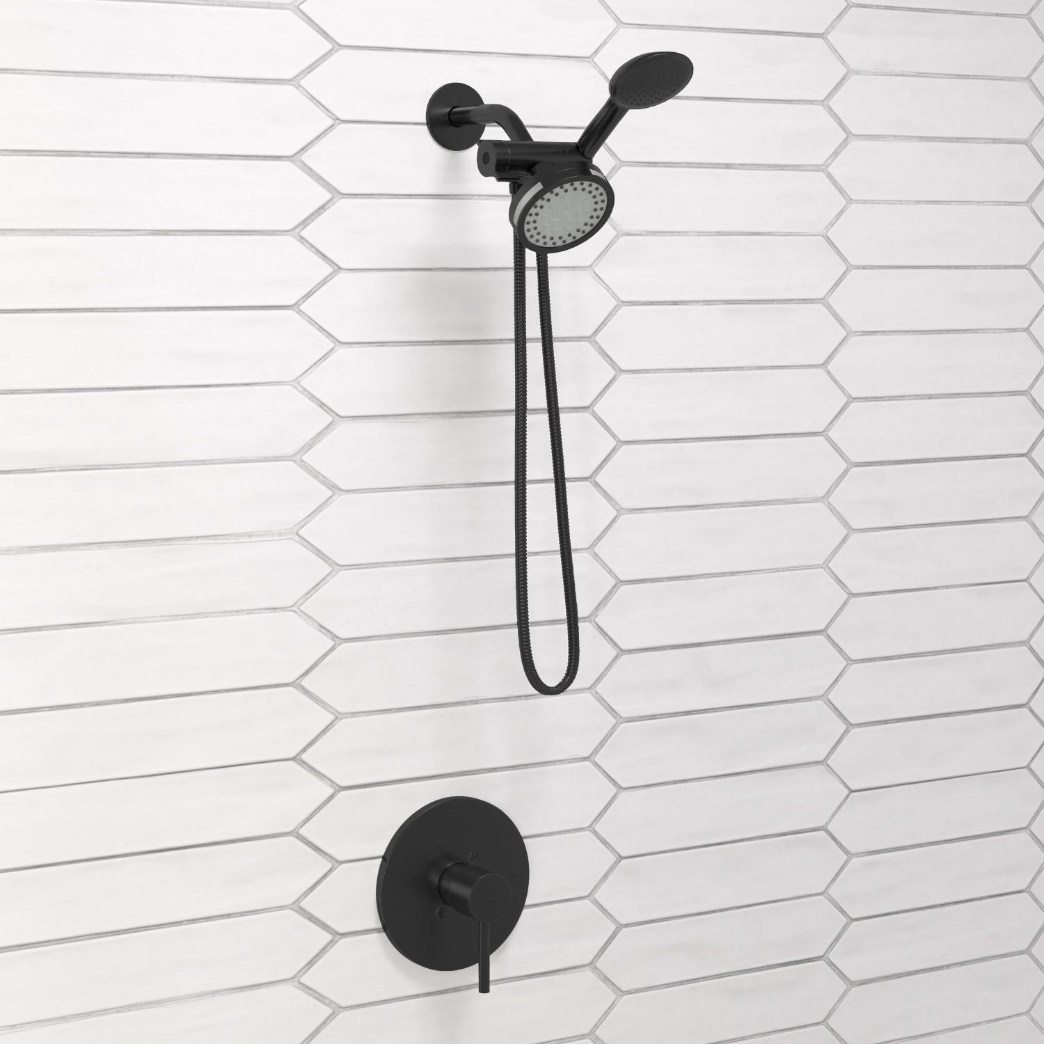Three-Way Diverter in Matte Black ǀ Bath ǀ Today's Design House