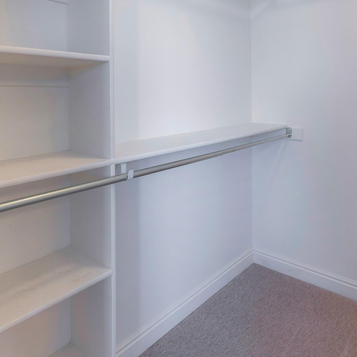 Adjustable Closet Rod Chrome 30 Inch to 48 Inch ǀ Hardware & Locks ǀ