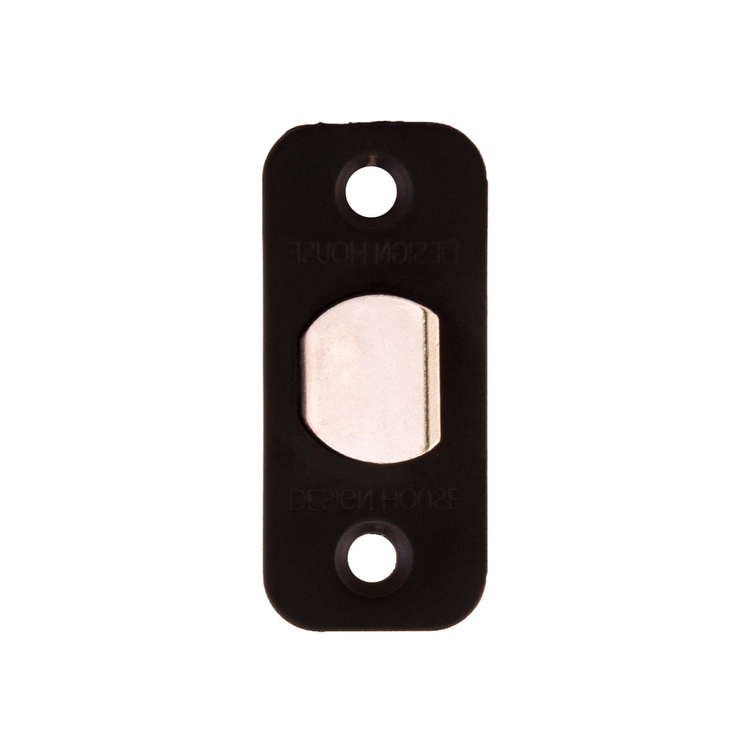2Way Adjustable Passage Latch Round Corner Matte Black ǀ Hardware