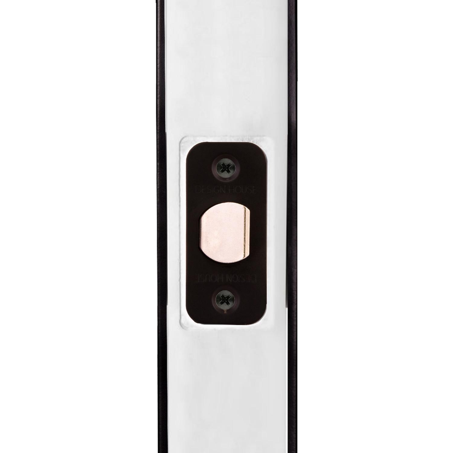 2Way Adjustable Passage Latch Round Corner Matte Black ǀ Hardware