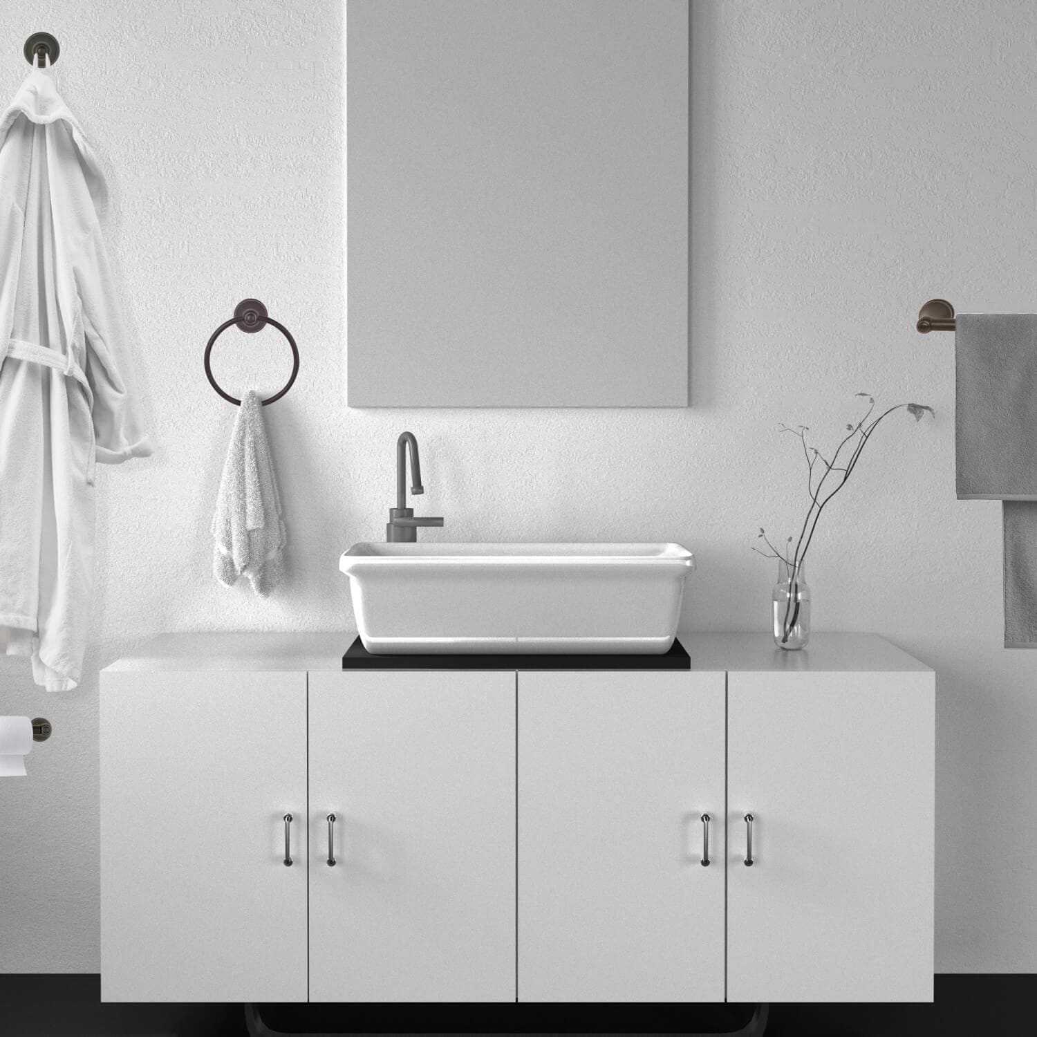 Allante Bronze 4 Piece Bathroom Kit ǀ Bath ǀ Today's Design House