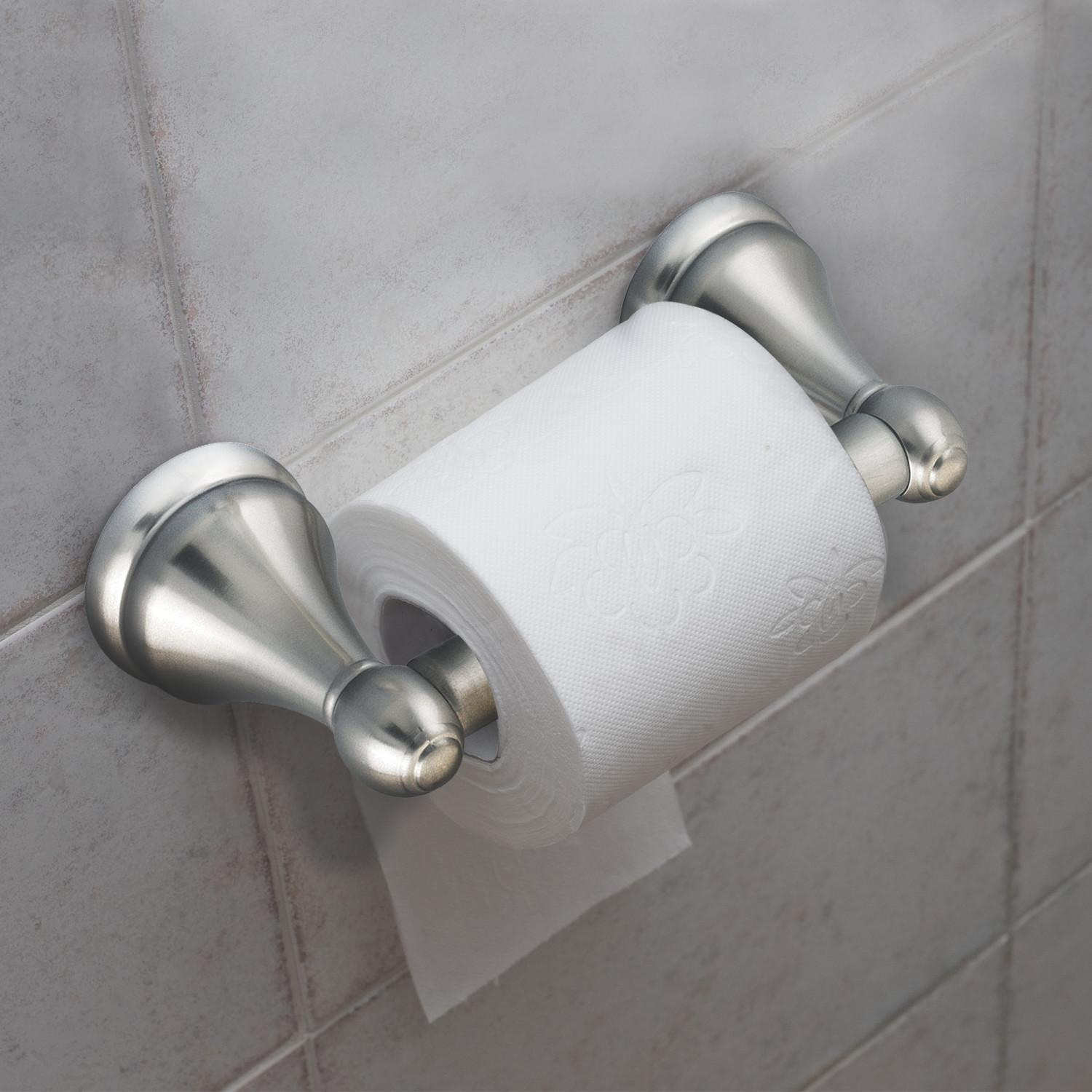 Top Taste Recessed Toilet Paper Holder Brushed Nickel,Toilet Paper