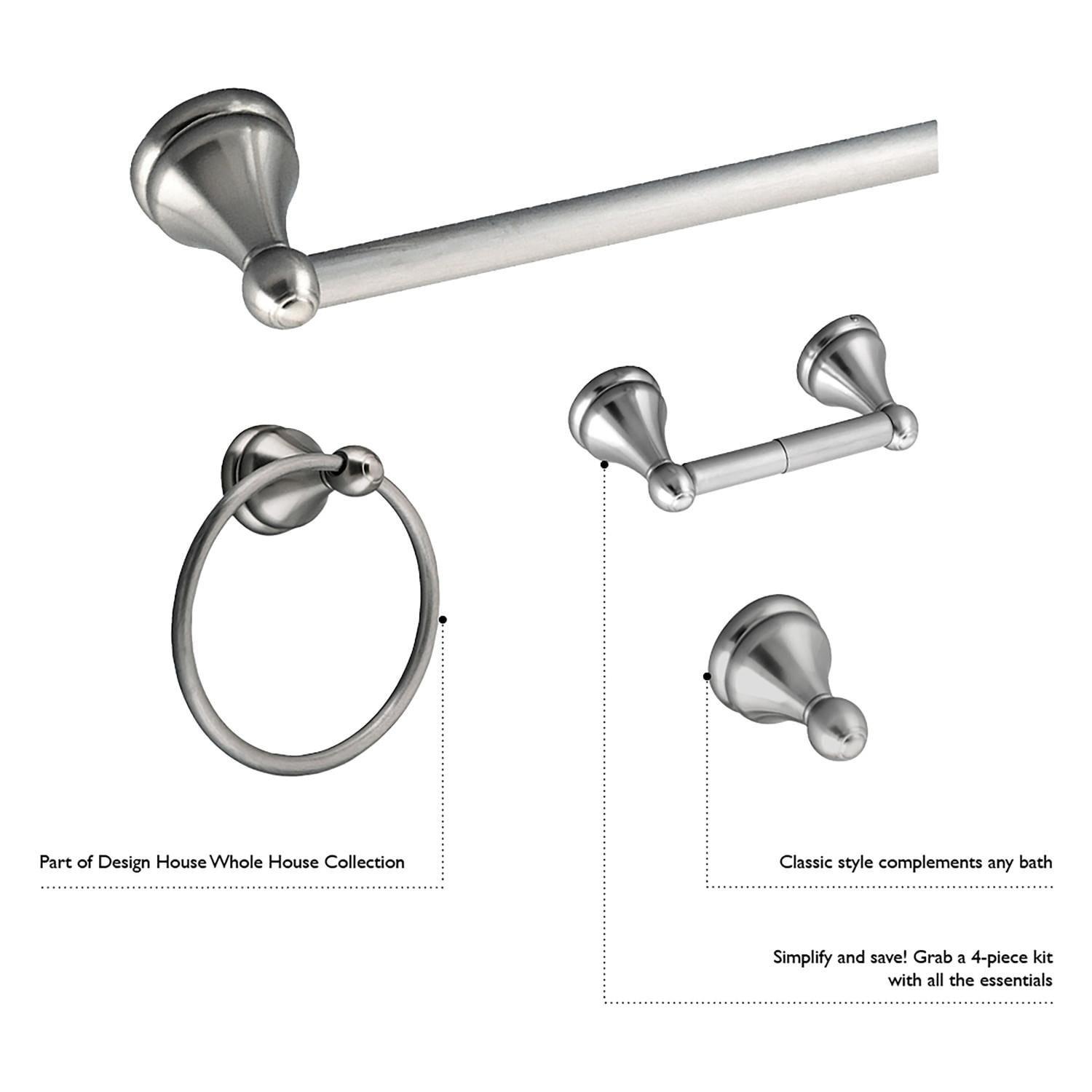 Top Taste Recessed Toilet Paper Holder Brushed Nickel,Toilet Paper