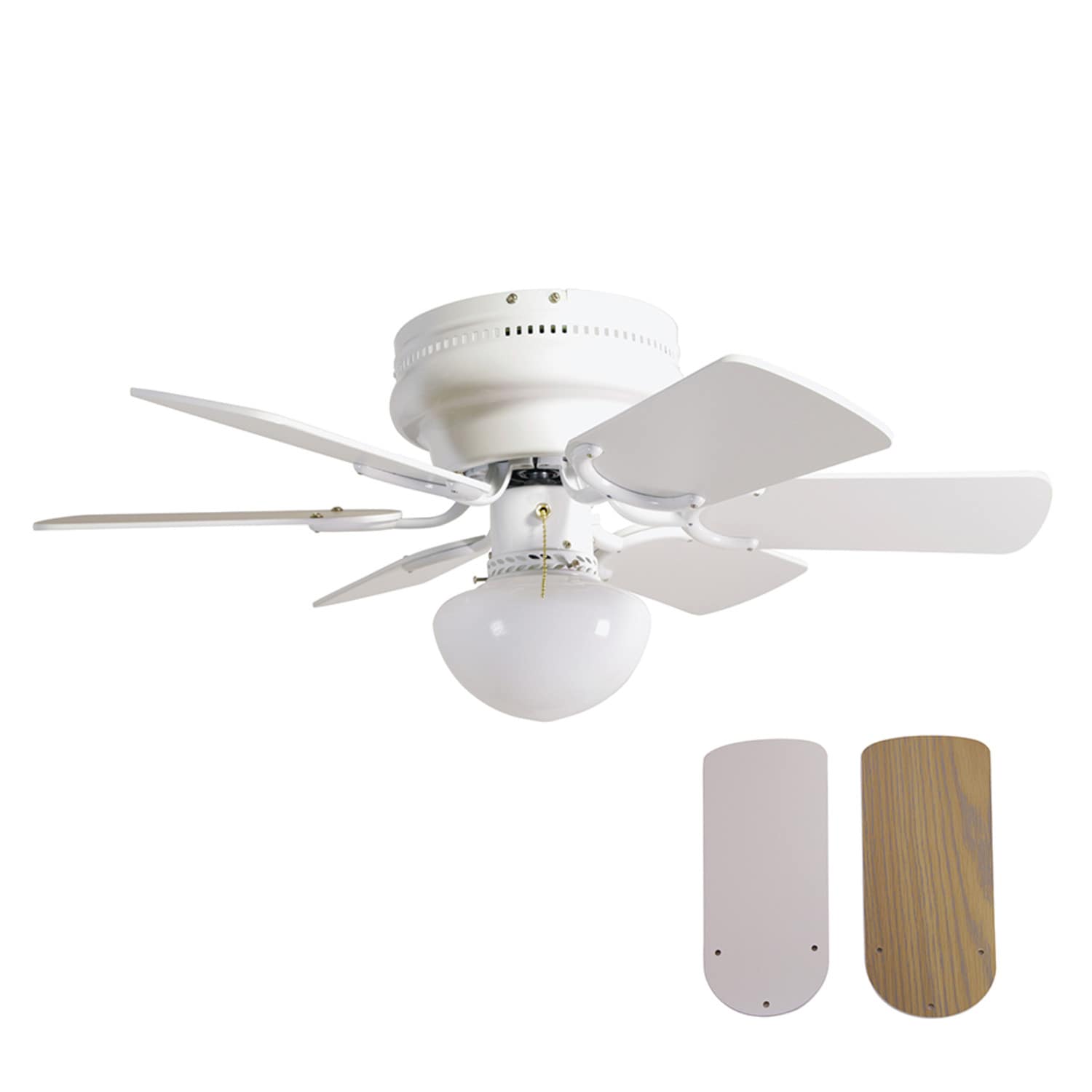 Atrium 30 Inch Ceiling Led Fan White