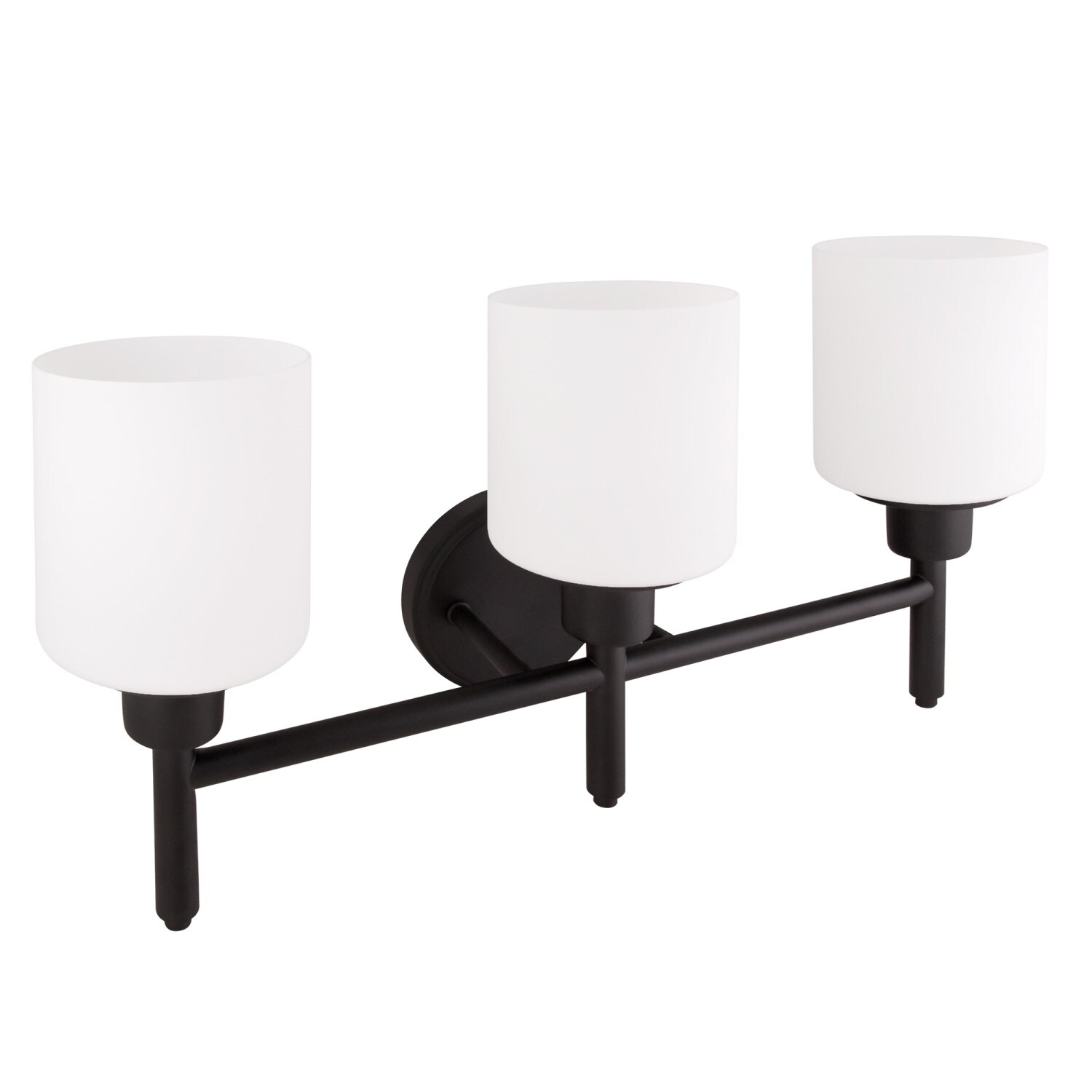 Aubrey Vanity Light in Matte Black, 3-Light Aubrey Vanity Light in Matte Black, 3-Light