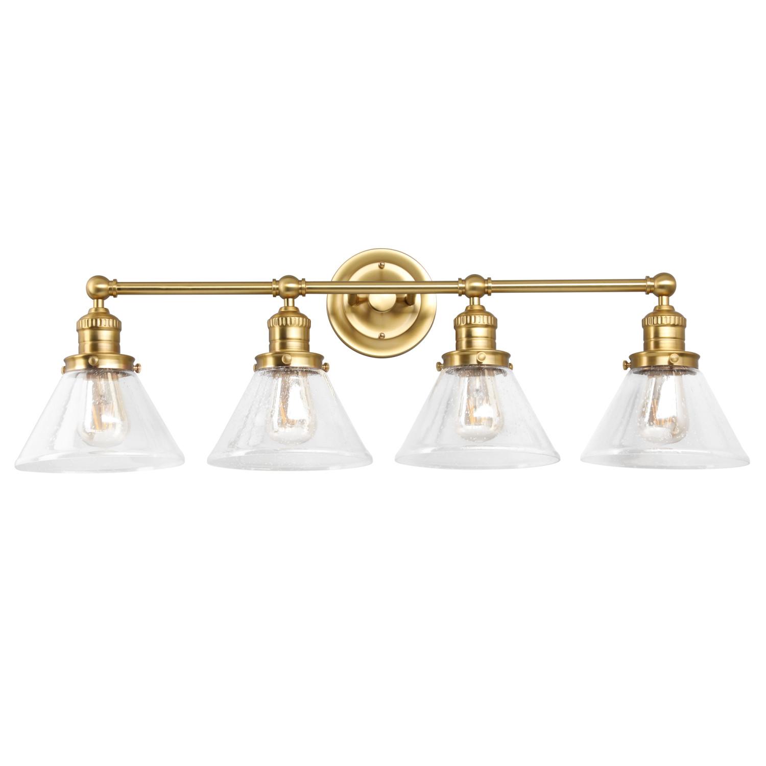 Satin gold vanity light hotsell
