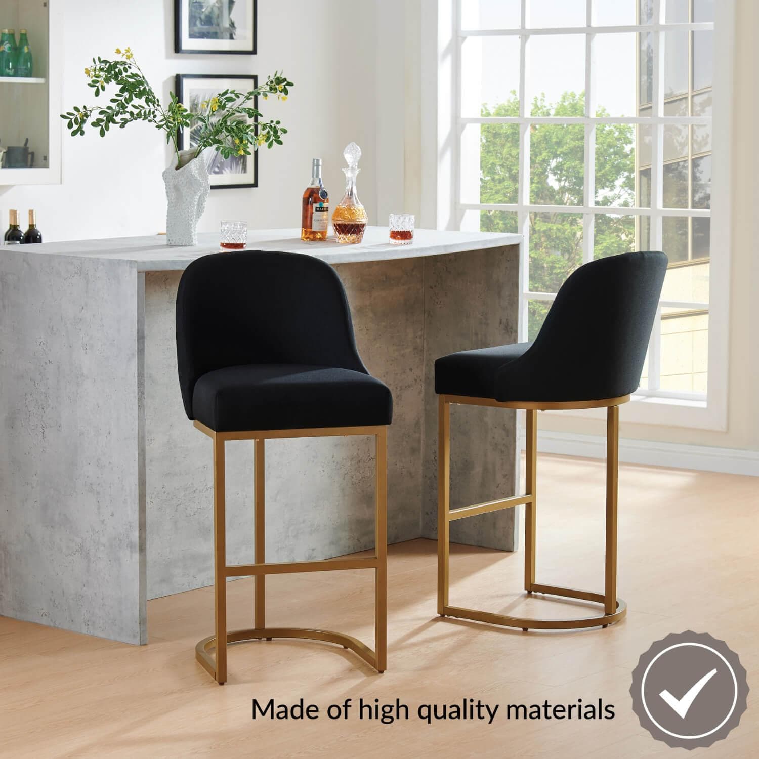 Bar stools with black base discount