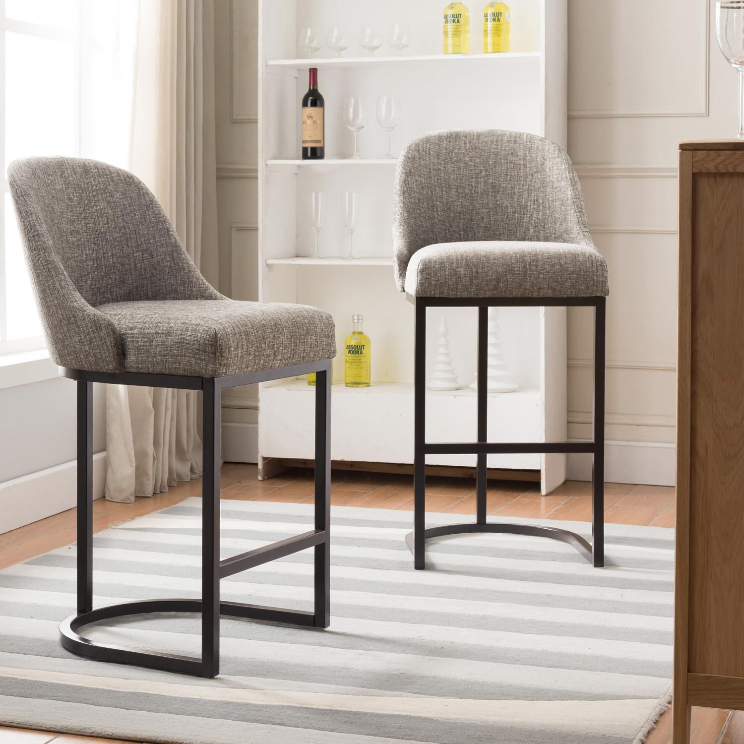 Silver bar stools set of 4 best sale
