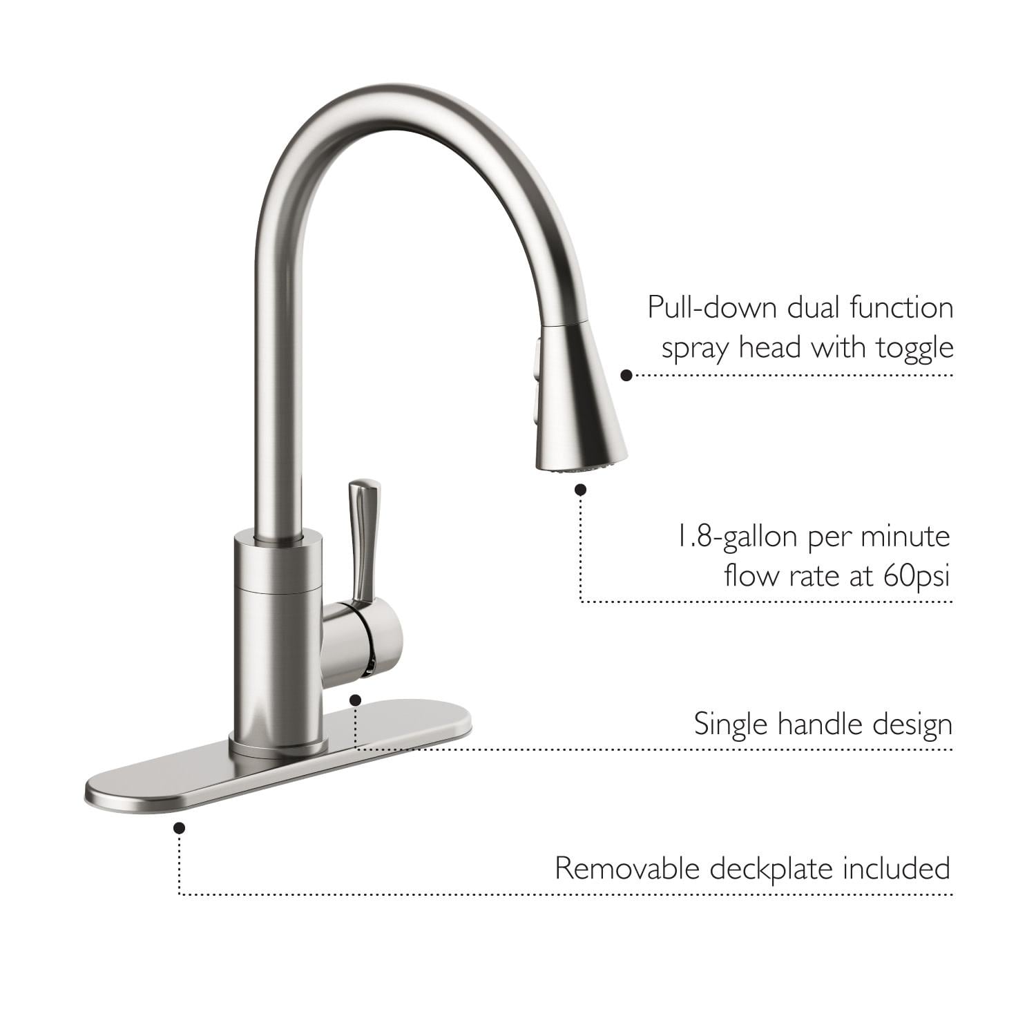 Baylor Single Handle Kitchen Faucet