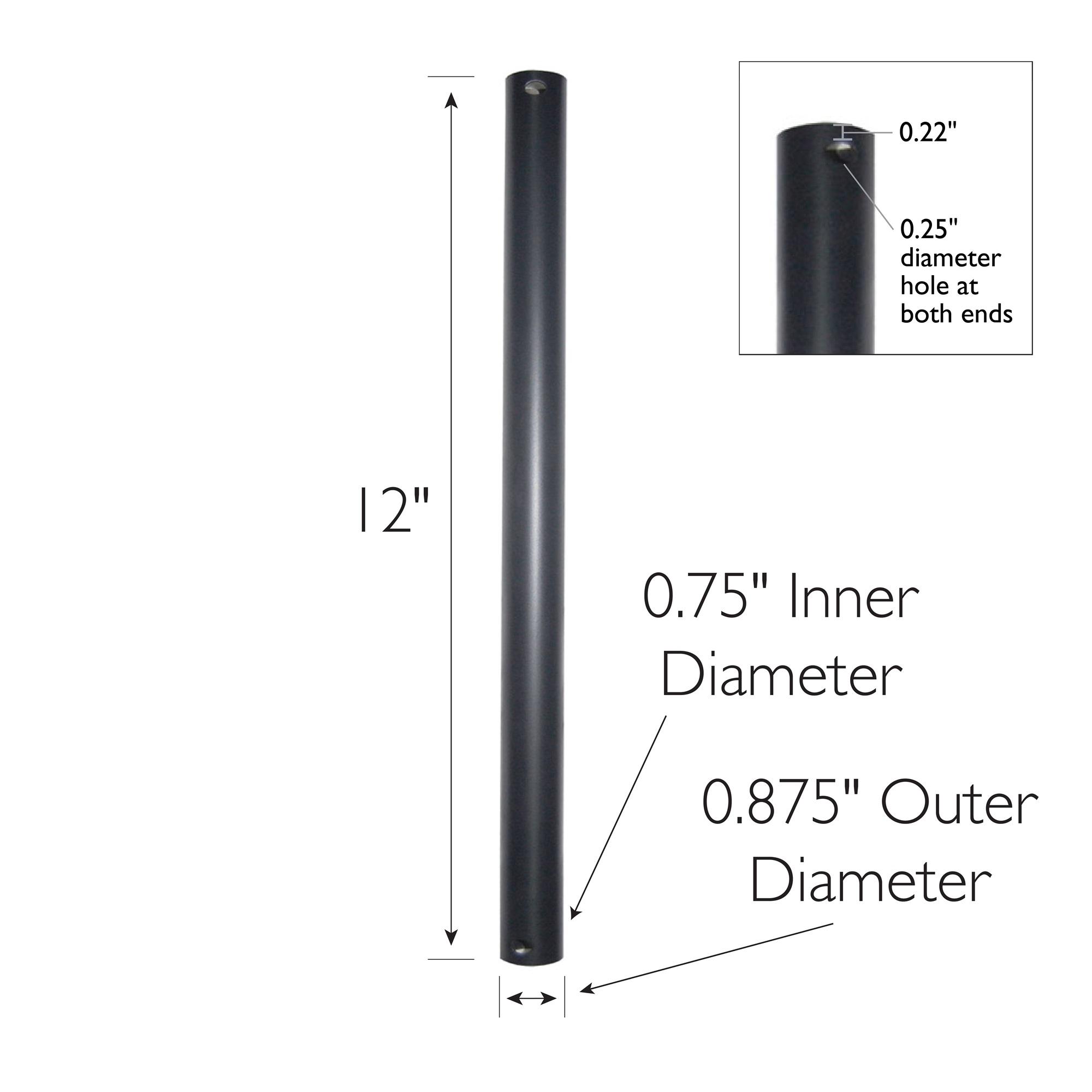 Bronze 12 Inch Ceiling Fan Downrod ǀ Lighting & Ceiling Fans ǀ Today's