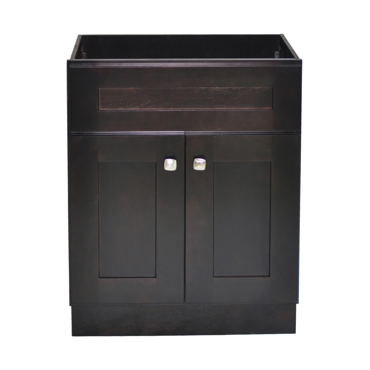 Brookings 24 Inch Espresso Vanity Without Top ǀ Bath ǀ Today's Design House