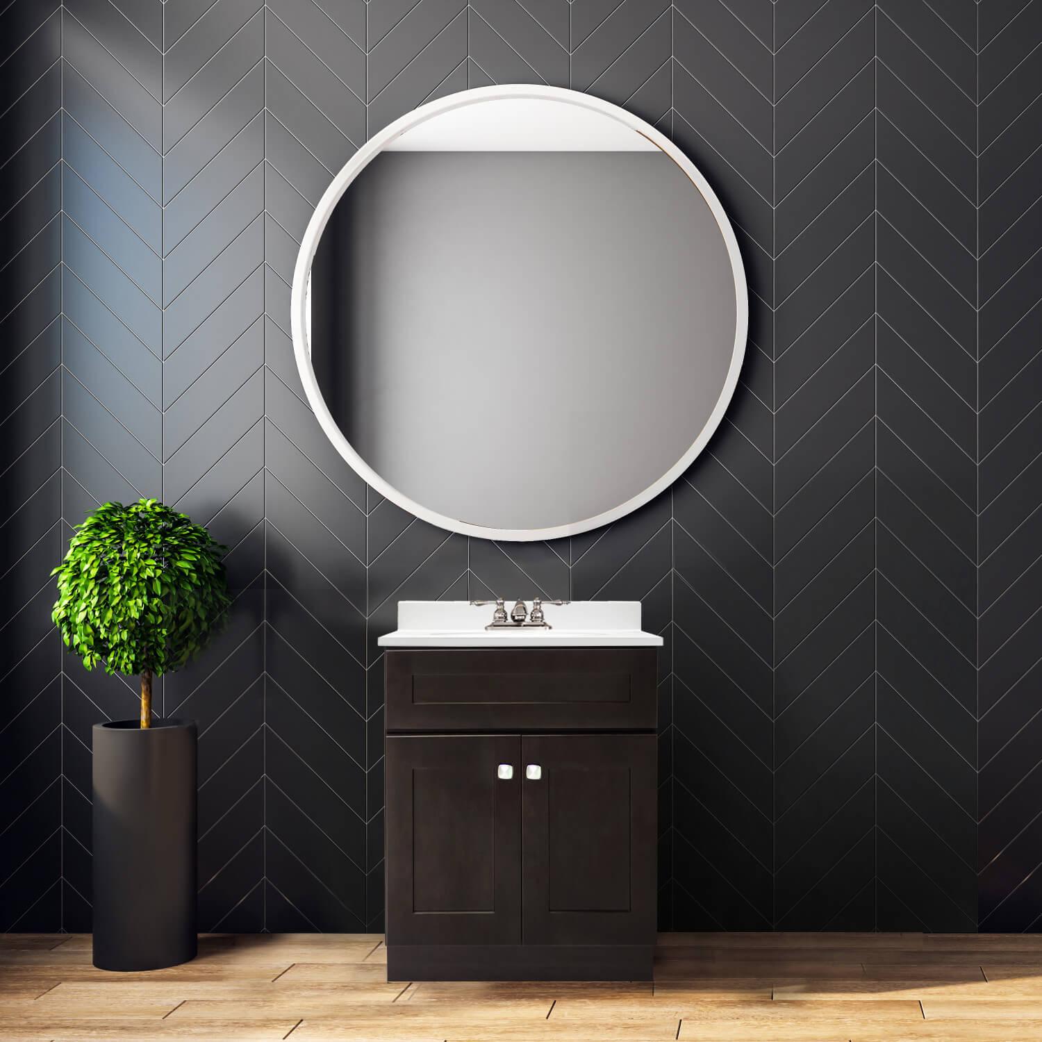 Brookings 24 Inch Espresso Bathroom Vanity Without Top ǀ Bath ǀ Today's