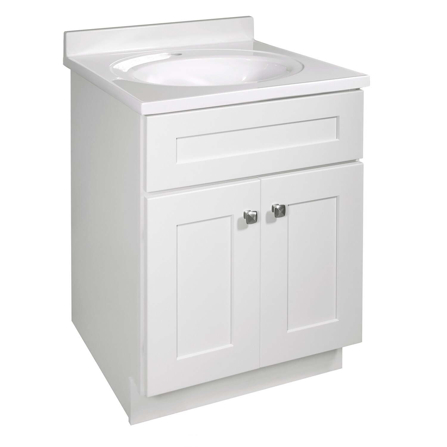 Brookings 24 Inch White Bathroom Vanity Without Top ǀ Bath ǀ Today's