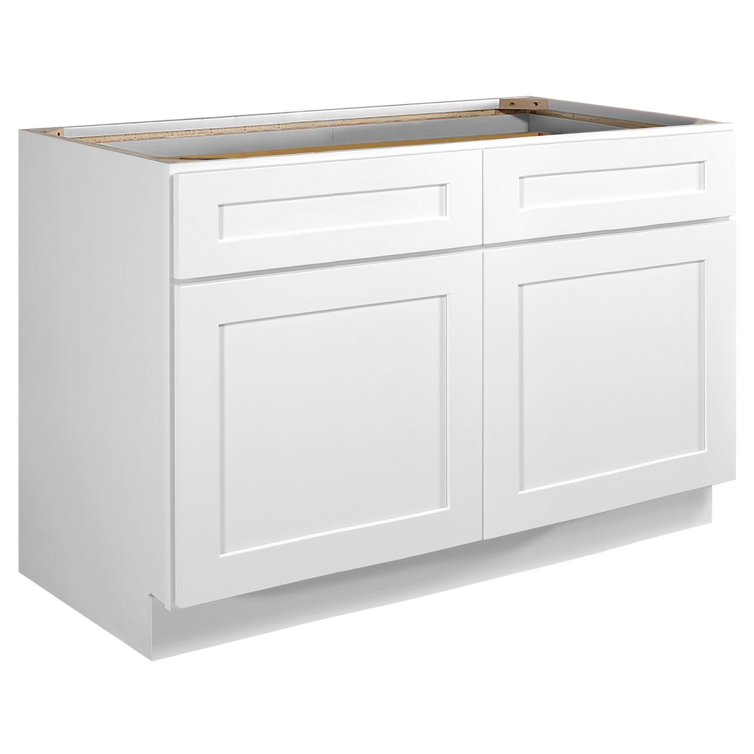 White Kitchen 2-Drawer Storage Organizer