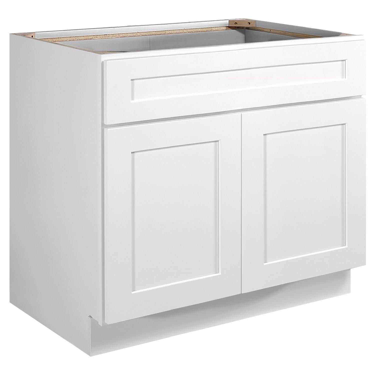 Brookings Sink Base Cabinet White 36 Inch Wide ǀ Kitchen ǀ Today's ...