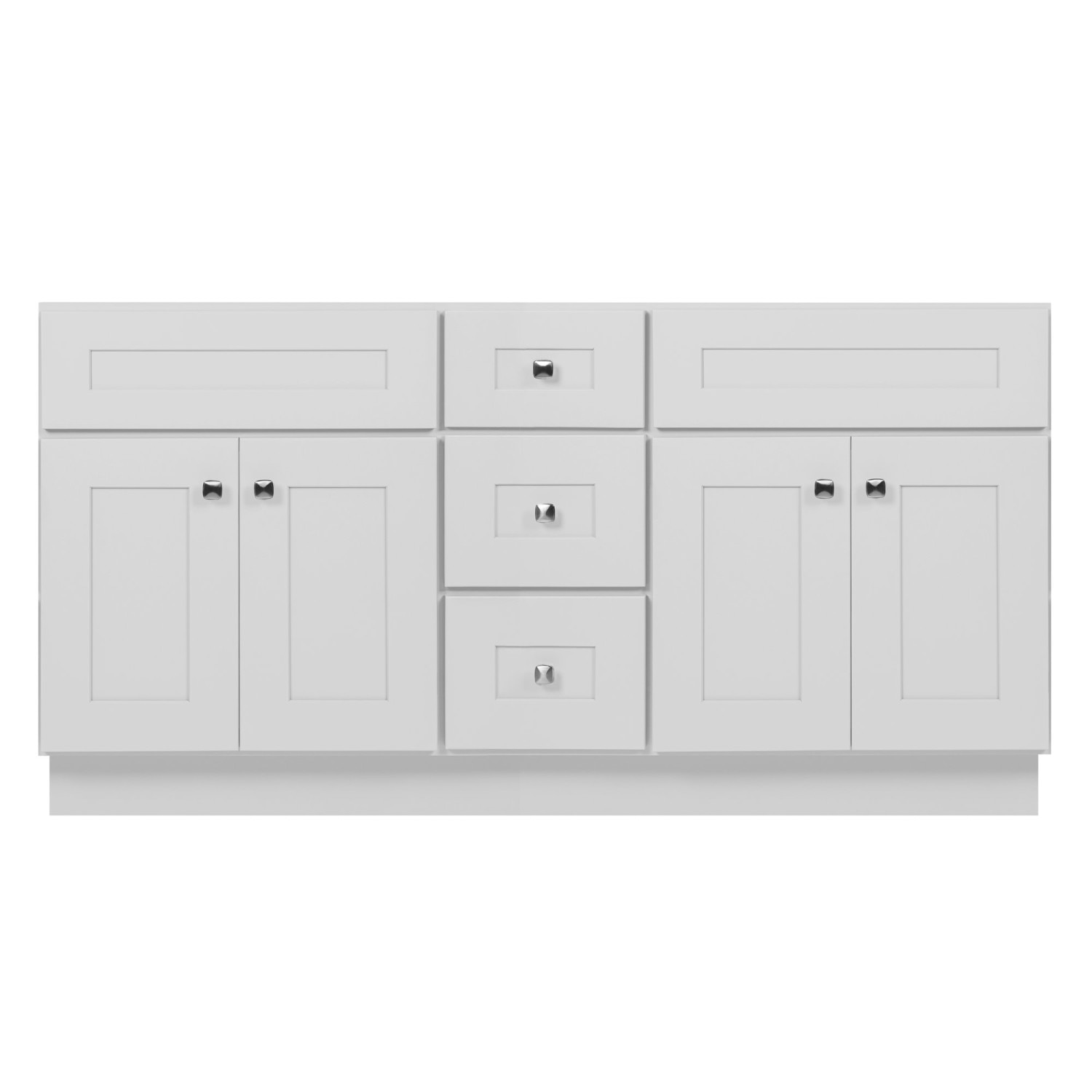 Brookings 60 Inch Vanity Without Top White Fully Assembled ǀ Bath ǀ ...