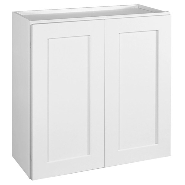 Design House Brookings Solid Wood Assembled Shaker 36 in. x 36 in. x 12 in. 2 Door Wall Kitchen Cabinet W3636 in White