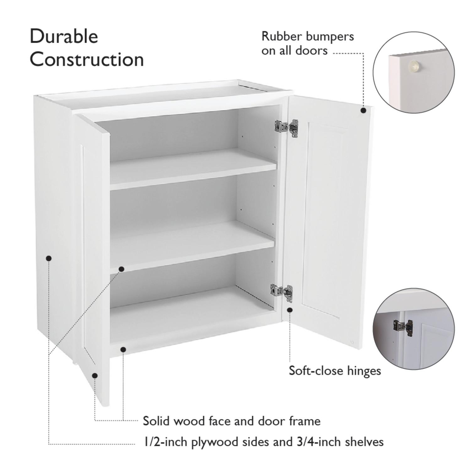 Brookings Wall Kitchen White 12 Inch by 36 Inch ǀ Kitchen ǀ