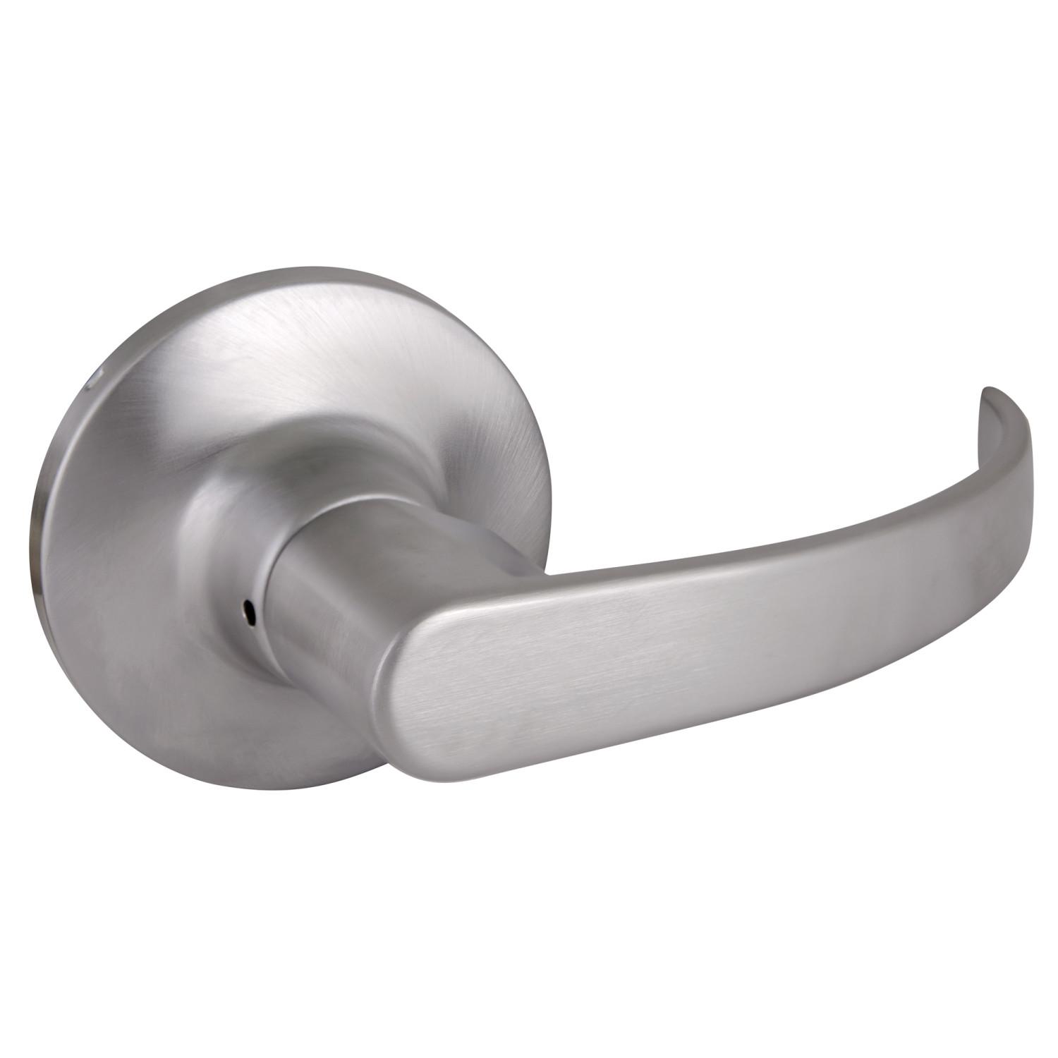 C Series 2 Way Adjustable Curved Passage Hall/Closet Door Lever Satin