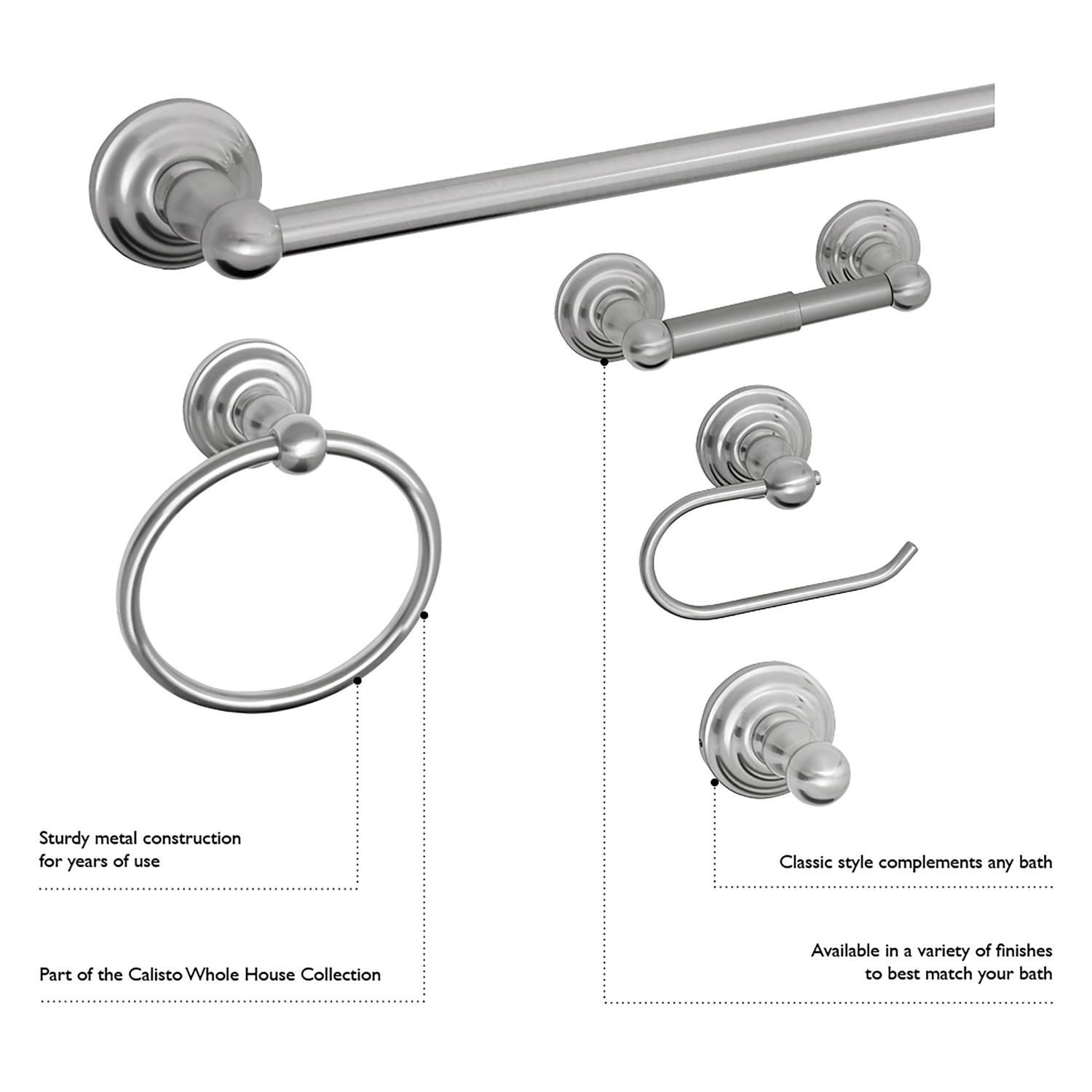 Calisto Satin Nickel Towel Ring ǀ Bath ǀ Today's Design House