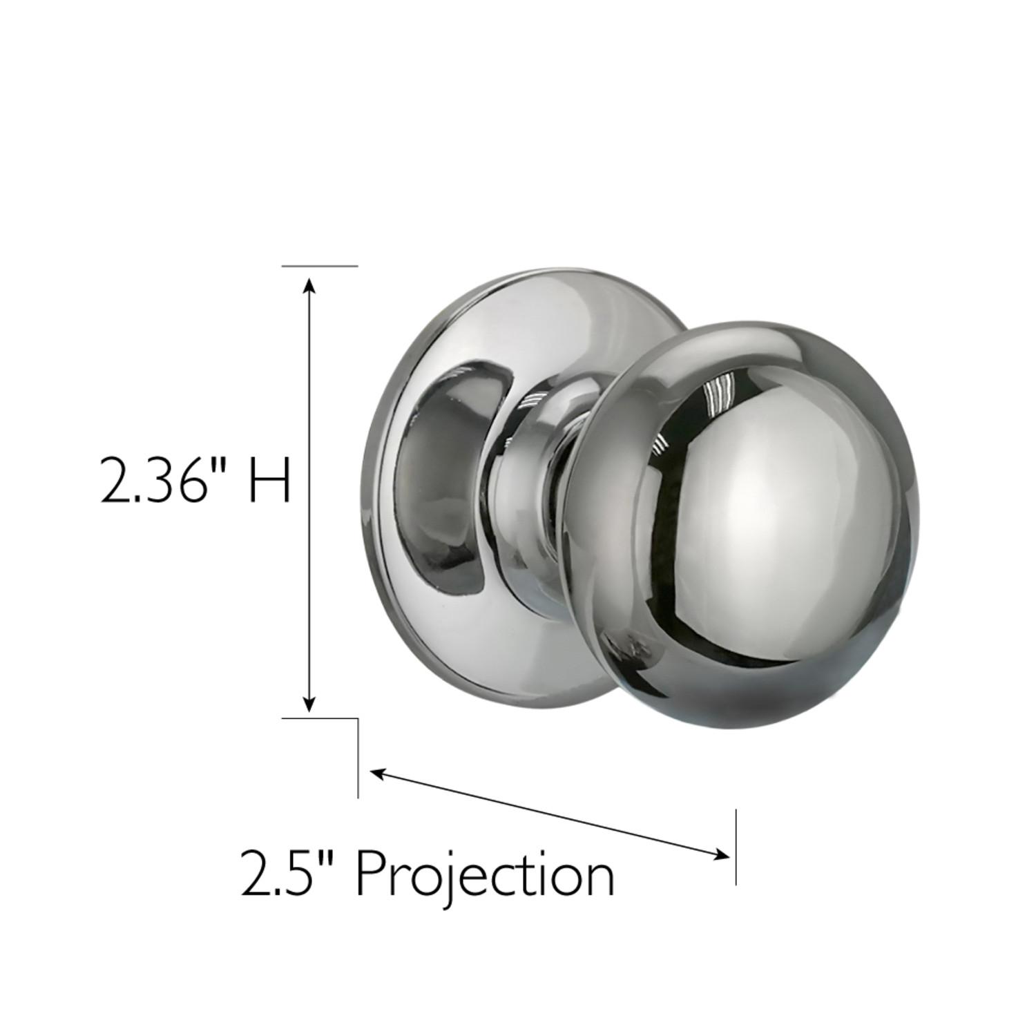 Cambridge Dummy Door Knob Polished Chrome ǀ Hardware & Locks ǀ Today's