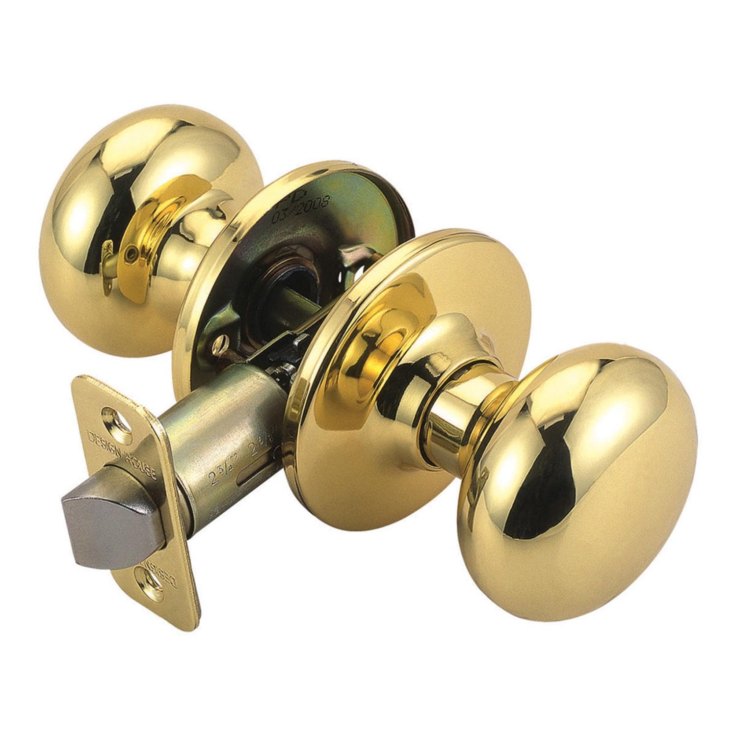 Cambridge Passage Door Knob Polished Brass ǀ Hardware & Locks ǀ