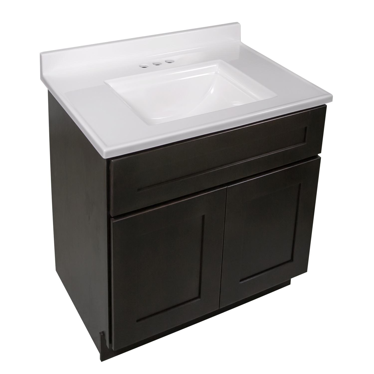 Camilla Cultured Marble Vanity Top, 31 Inch x 22 Inch ǀ Bath ǀ Today's