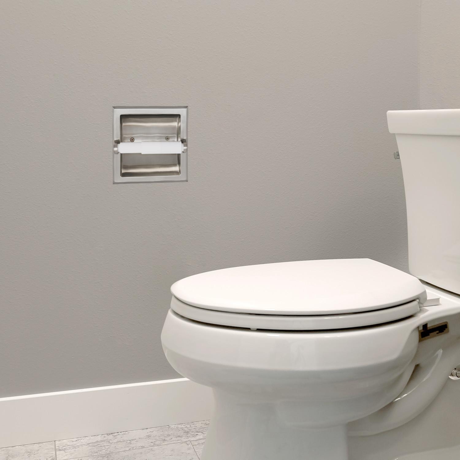 Classic Plastic Toilet Paper Holder White 5 Pack ǀ Bath ǀ Today's