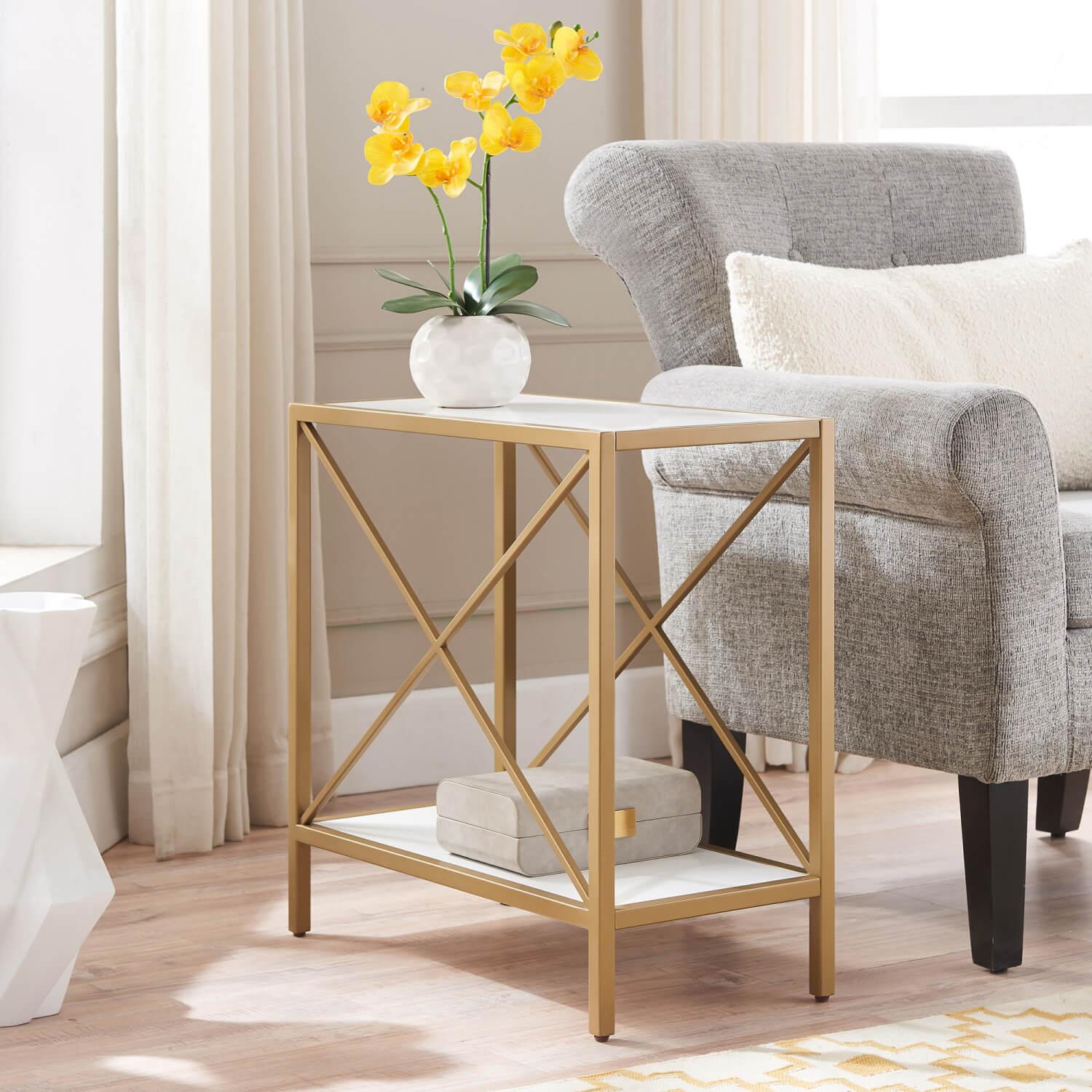 Leick Home Claudette Narrow End Table