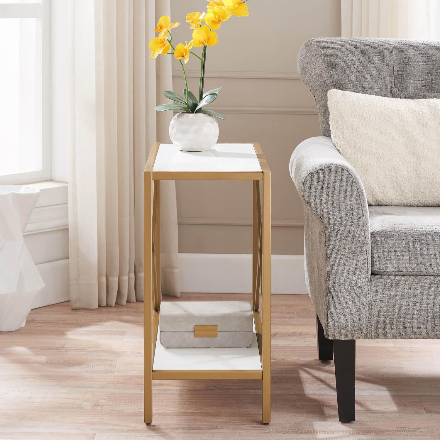 Leick Home Claudette Narrow End Table