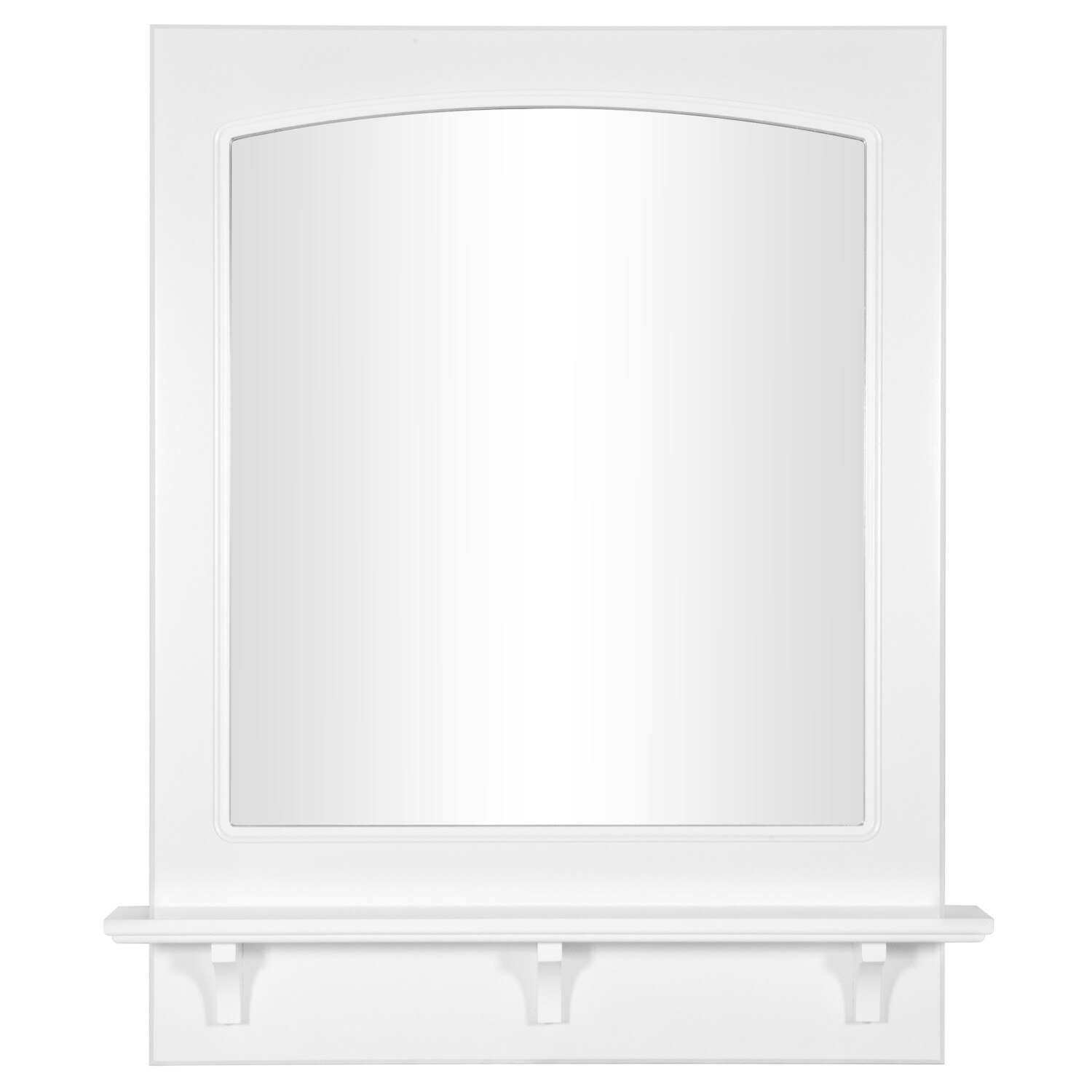 Concord 24 Inch White Mirror with Shelf ǀ Bath ǀ Today's Design House