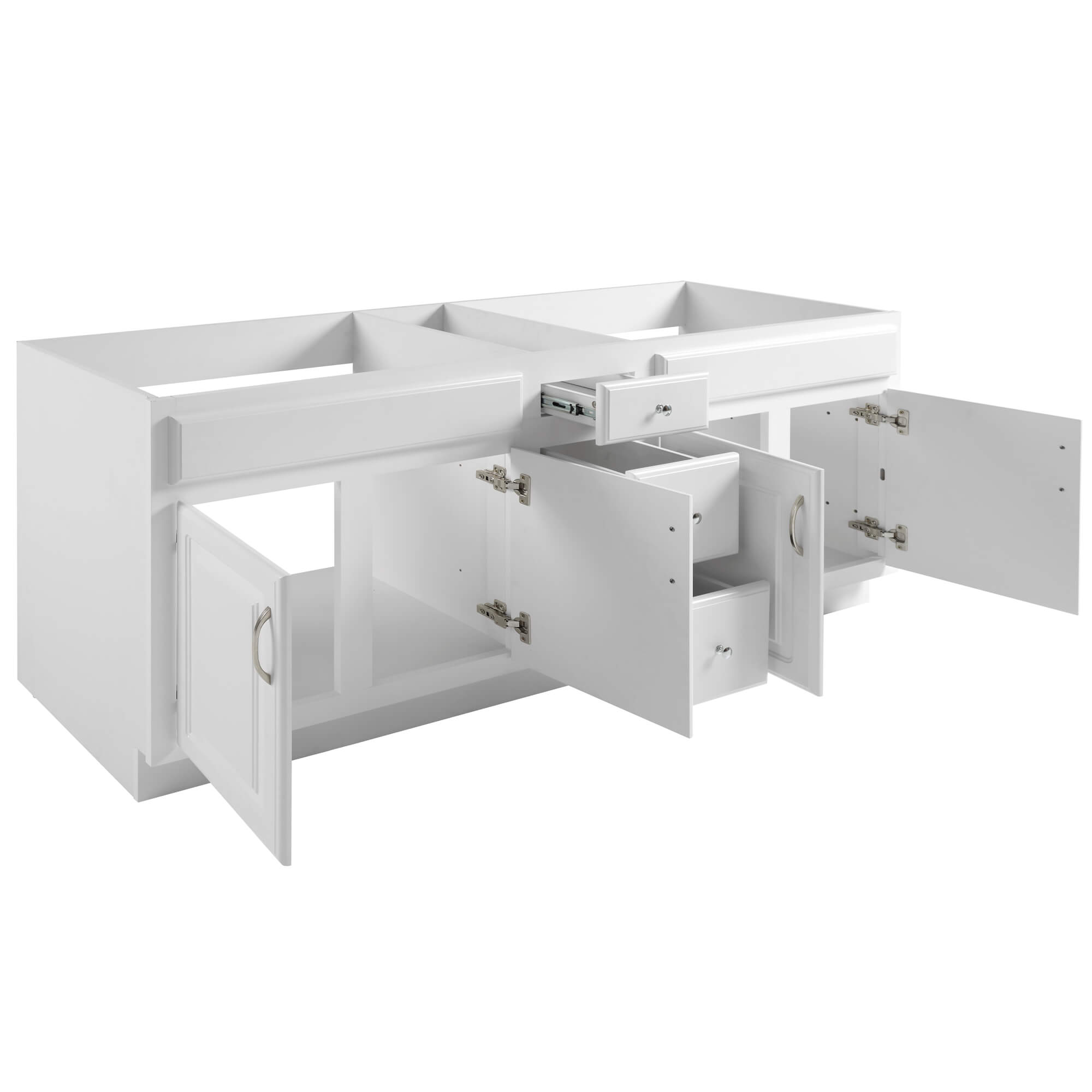 Concord 72 Inch Brazilian Pine Vanity White | Bath | Today's Design House