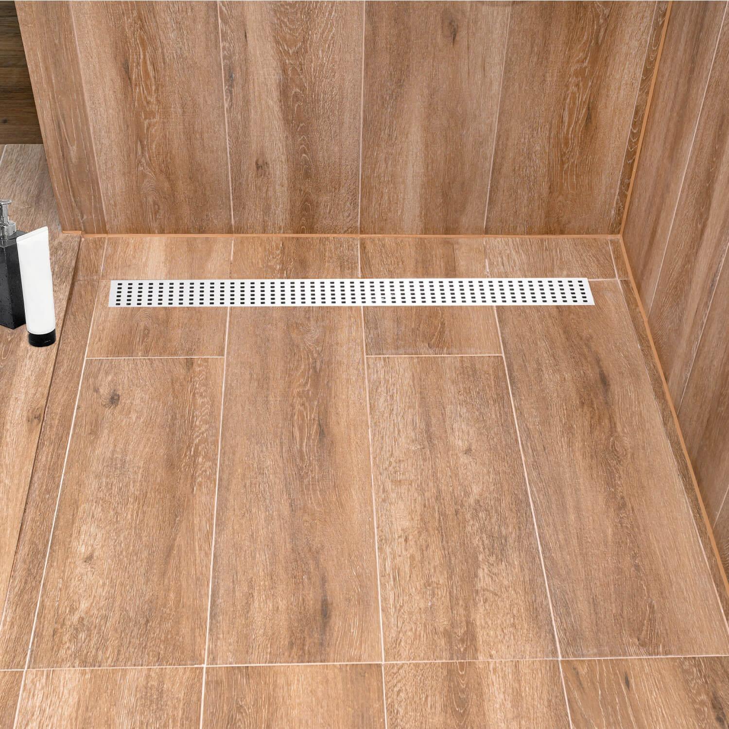 Contemporary 36 Inch Linear Stainless Steel Shower Drain ǀ Bath ǀ Today