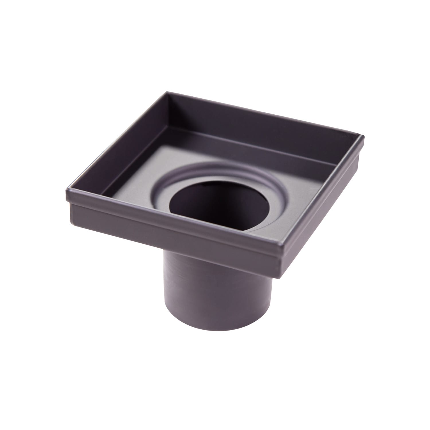 4 Tile-In Round Shower Drain in Matte Black