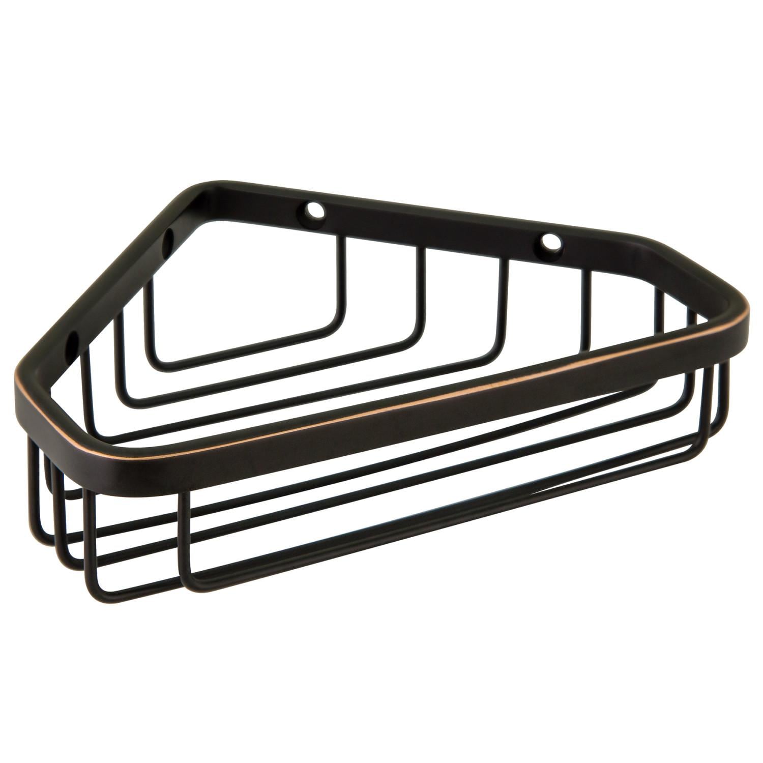 Design House Corner Shower Basket, 6-Inch, Oil Rubbed Bronze