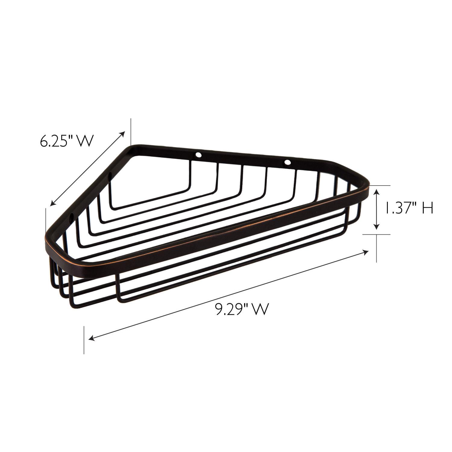 Corner Shower Basket Oil Rubbed Bronze 9.5 Inch ǀ Bath ǀ Today's Design House