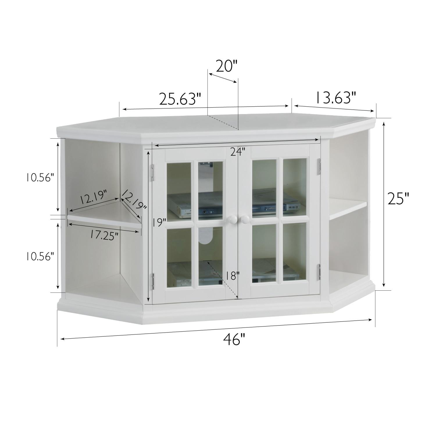 White corner tv units shop for living room