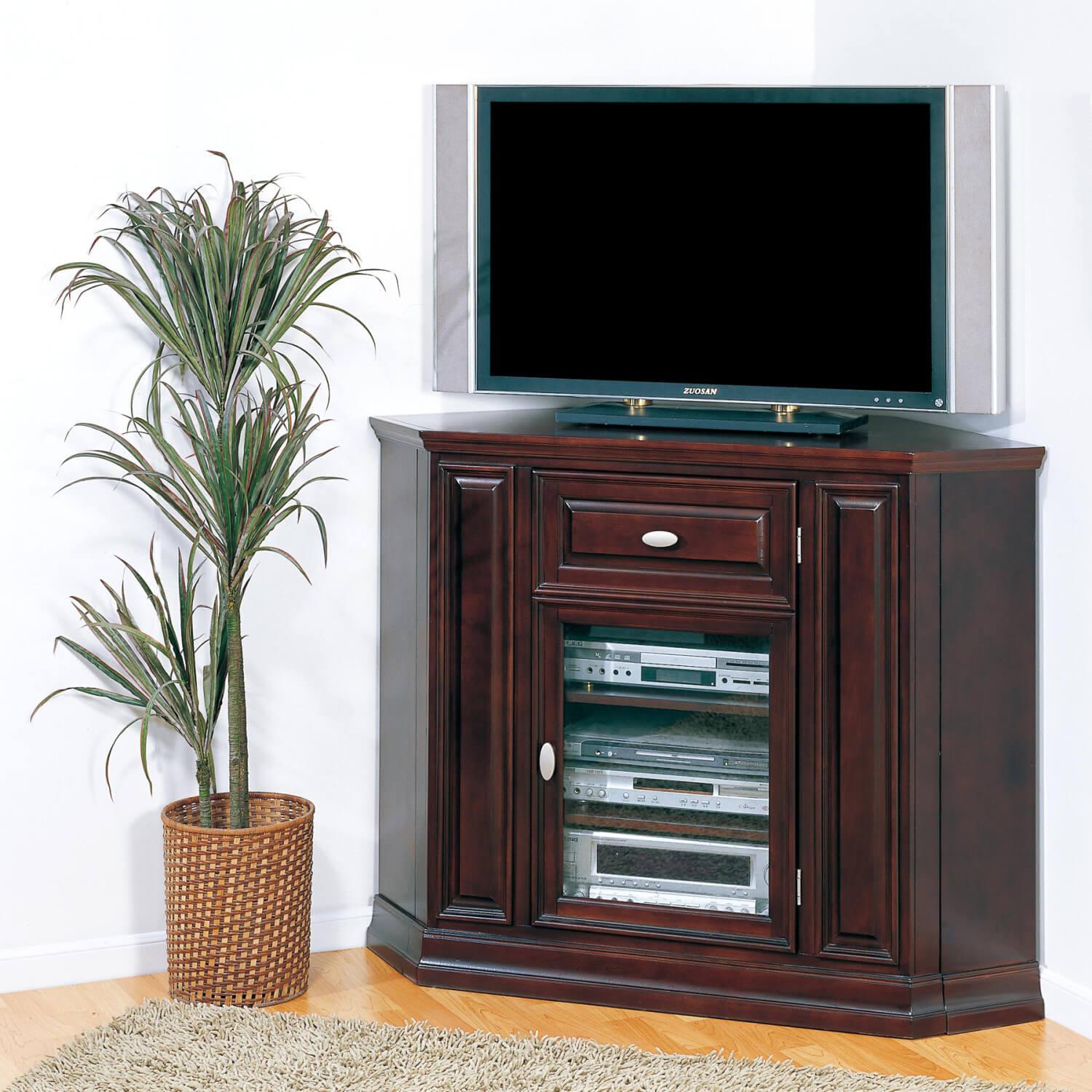 Corner TV Stand Espresso 46 Inch ǀ Furniture ǀ Today's Design House