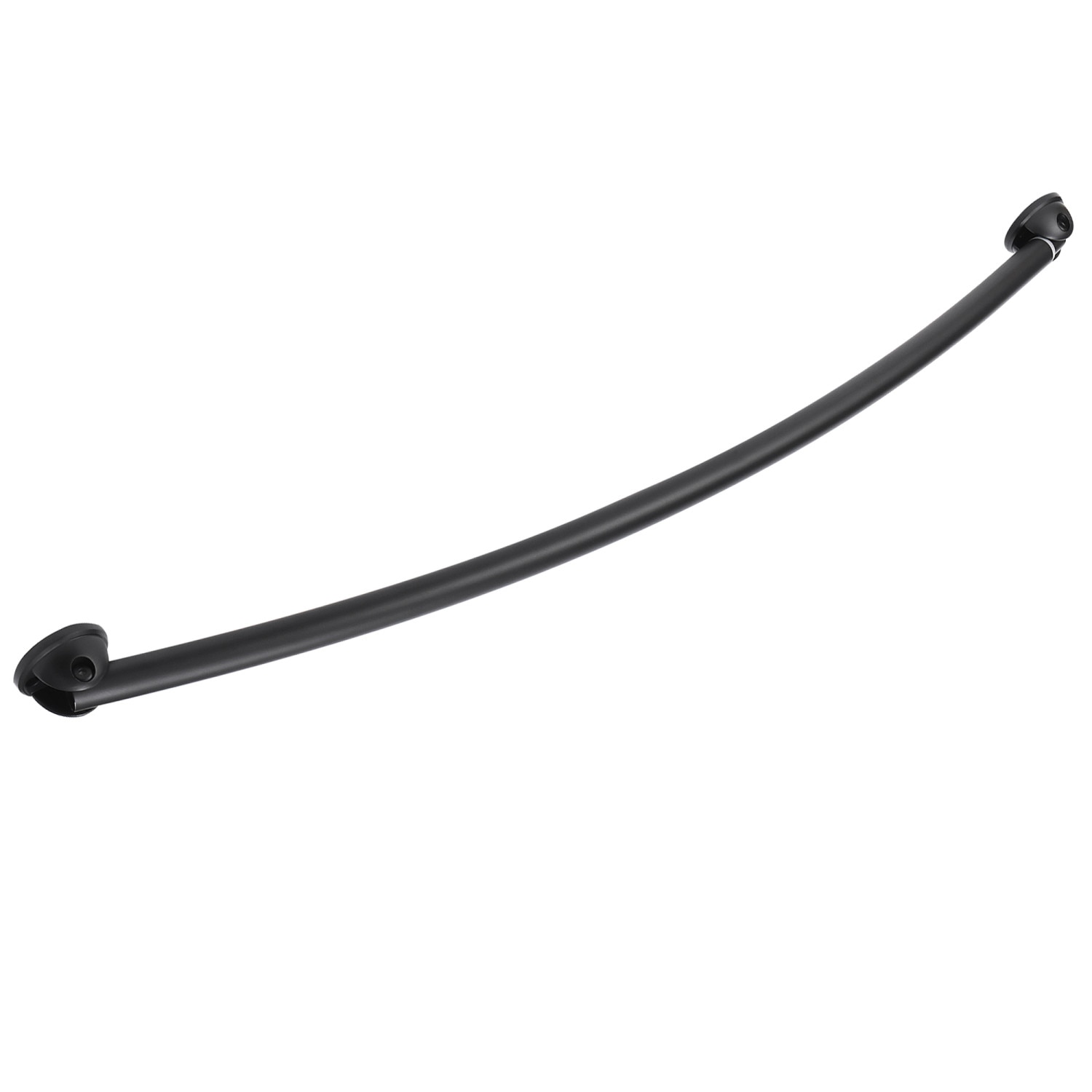 Curved Shower Rod Matte Black 66 Inch Bath Today's Design House