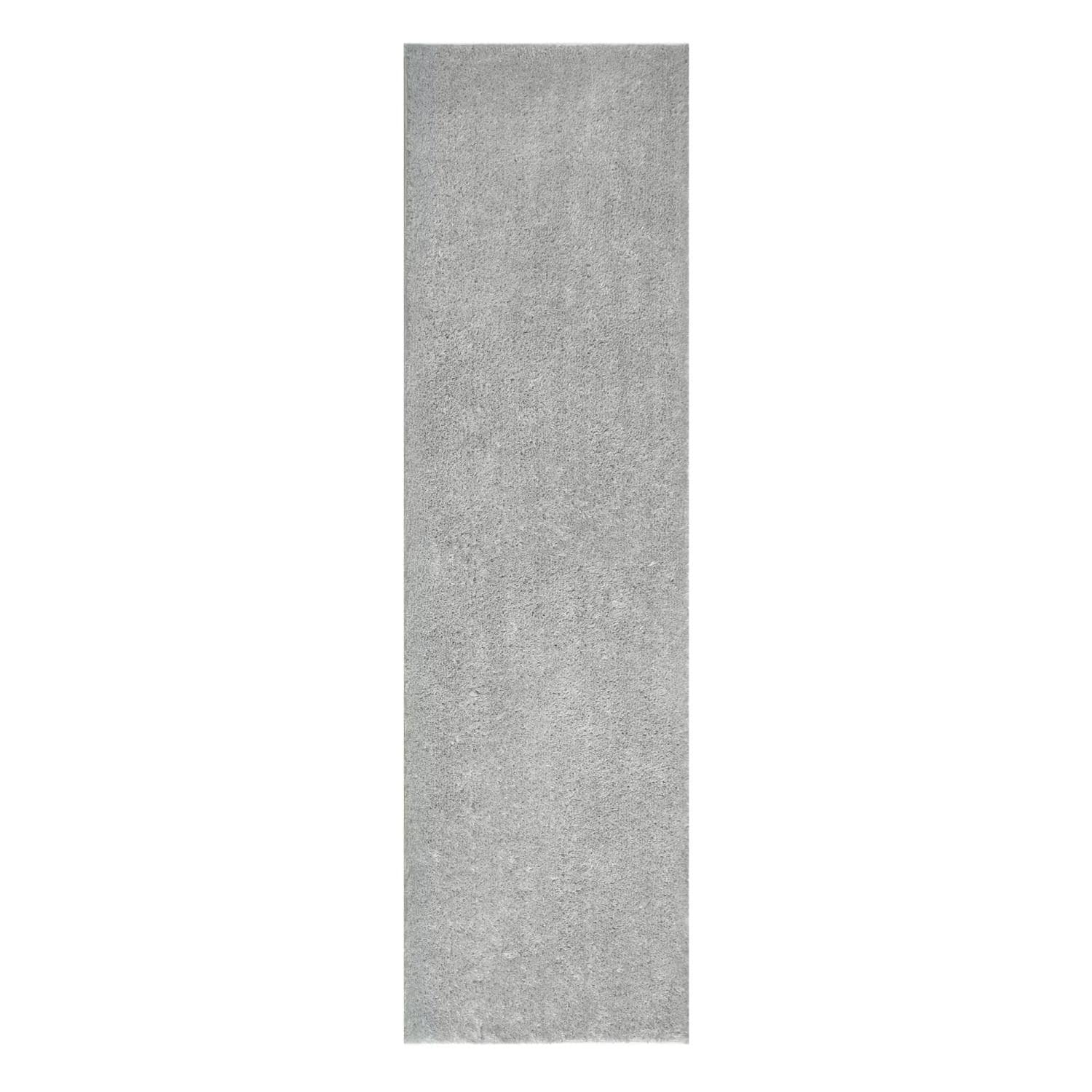 Dagen 2 Foot by 2 Inch by 7 Foot 7 Inch Soft Shag Modern Gray Runner ǀ ...