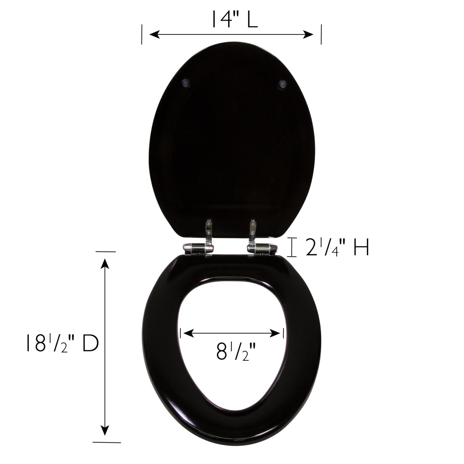 Dalton Elongated Toilet Seat Black Bath Today's Design House