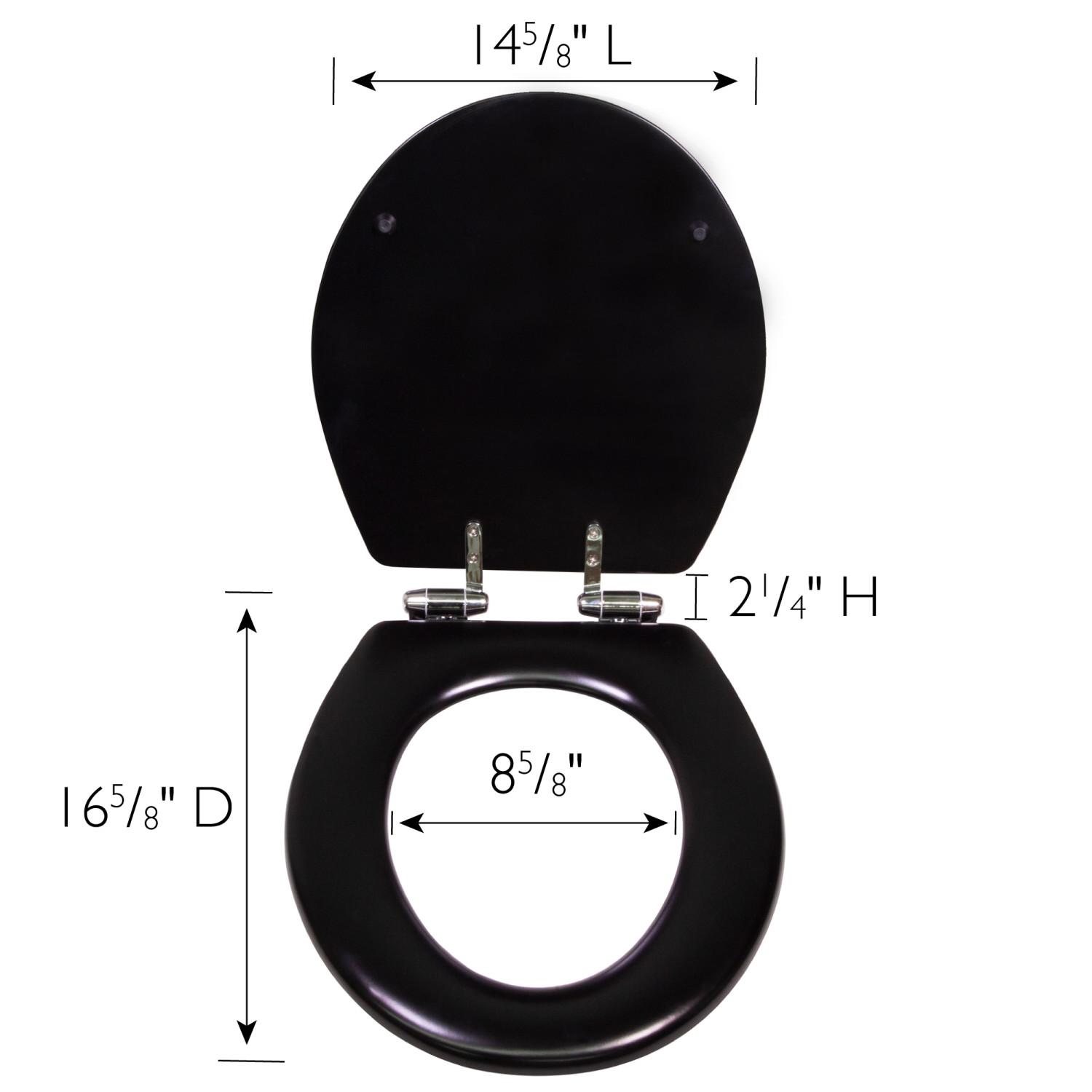 Dalton Round Toilet Seat Black Bath Today's Design House