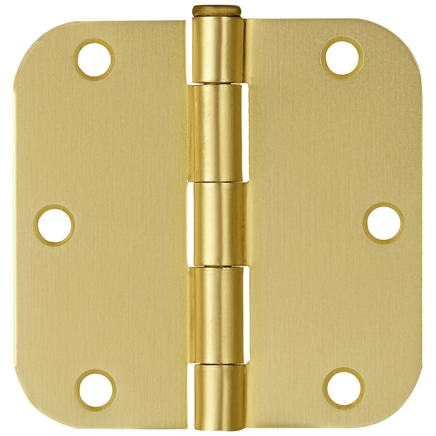 Door Hinge Satin Brass 3.5 Inch 6 Pack ǀ Hardware & Locks ǀ Today's