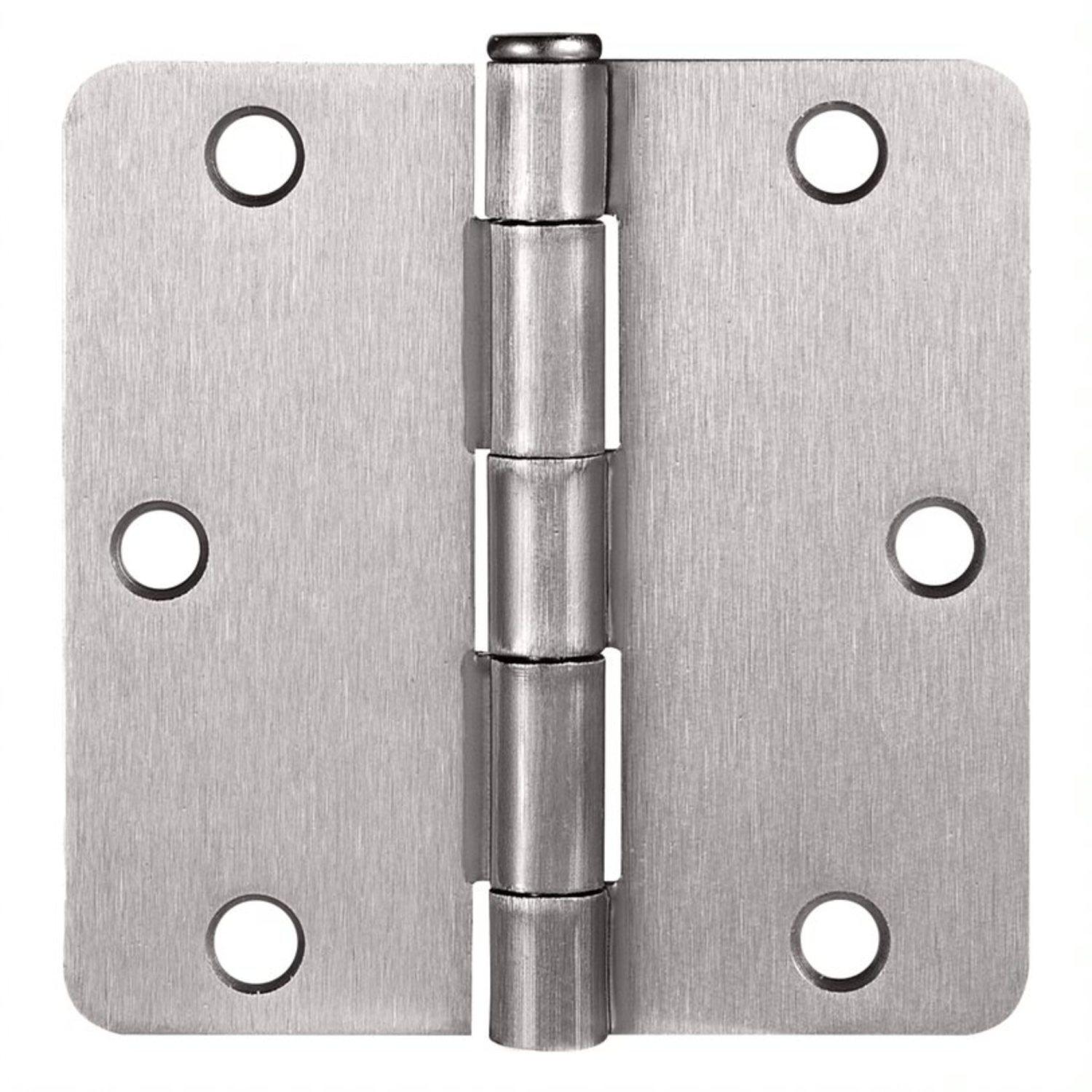 Door Hinge Satin Nickel 3.5 Inch 3 Pack ǀ Hardware & Locks ǀ