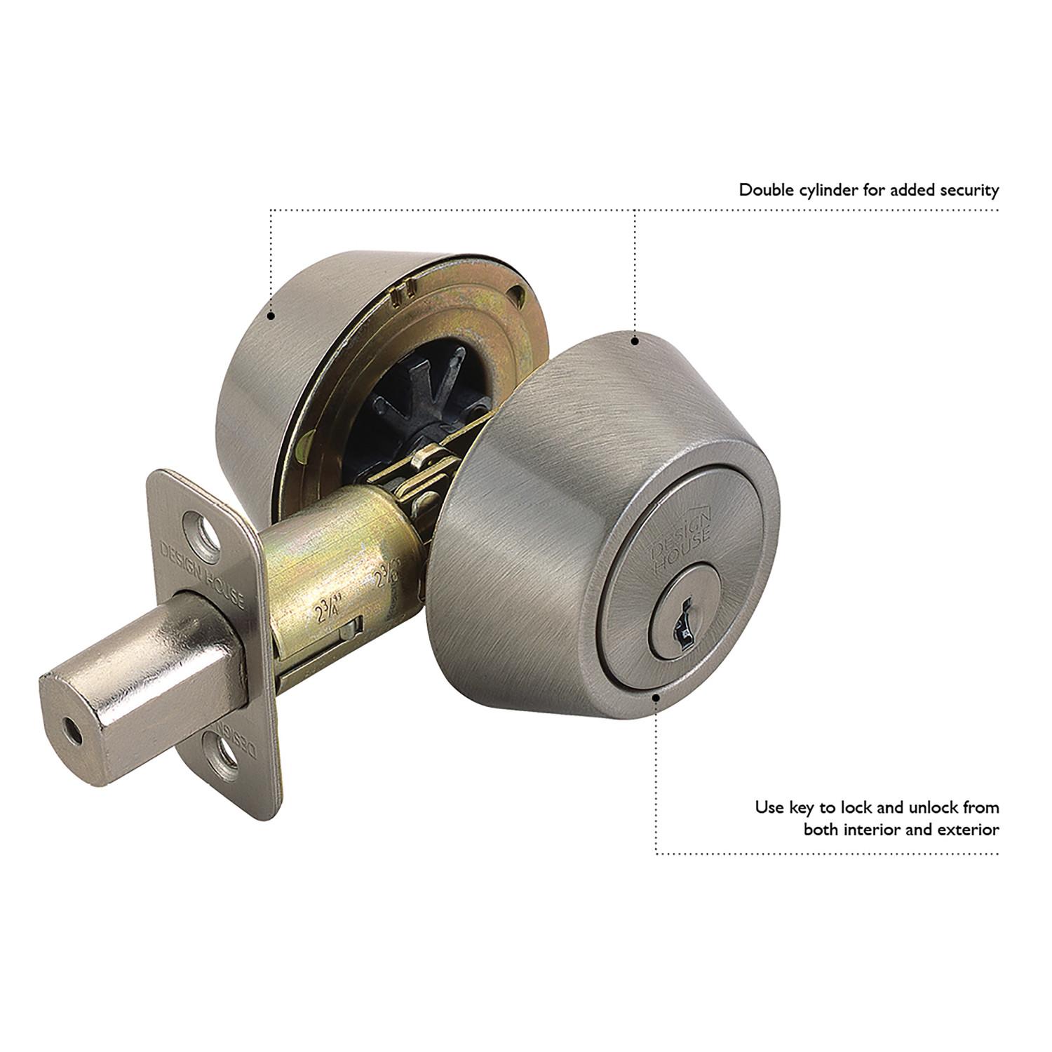Double cylinder door knob deals