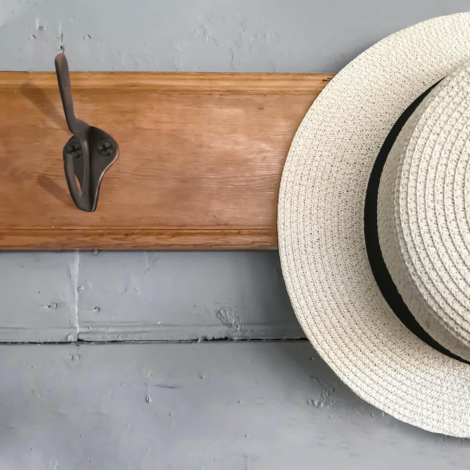 Double Hat and Coat Hook in Oil Rubbed Bronze 5 Pack