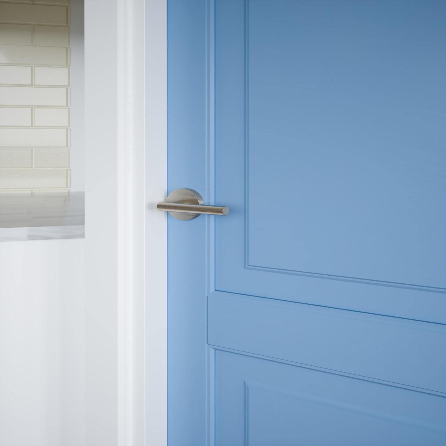 Eastport Dummy Door Lever Satin Nickel ǀ Hardware & Locks ǀ