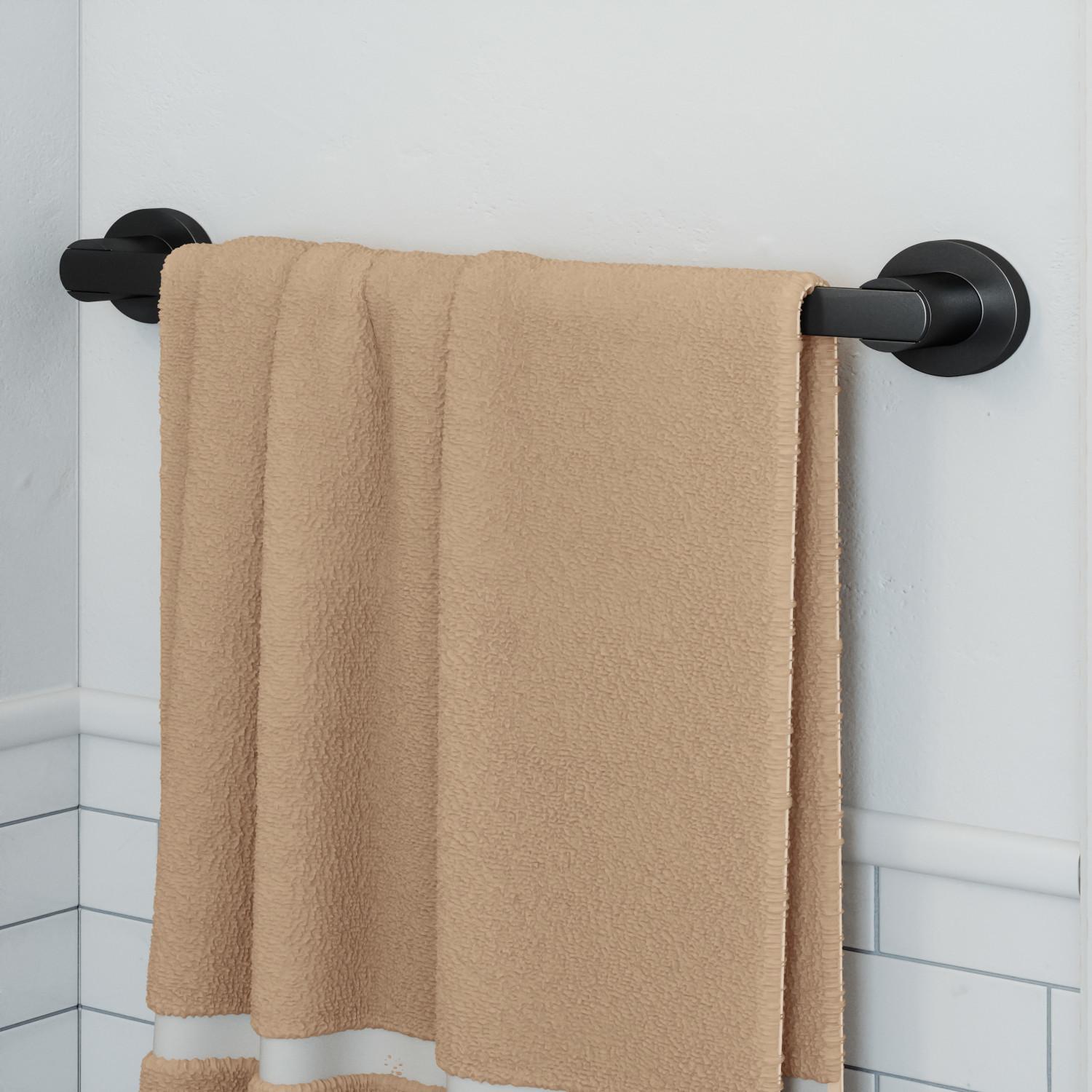 Eastport Matte Black 24 Inch Towel Bar ǀ Bath ǀ Today's