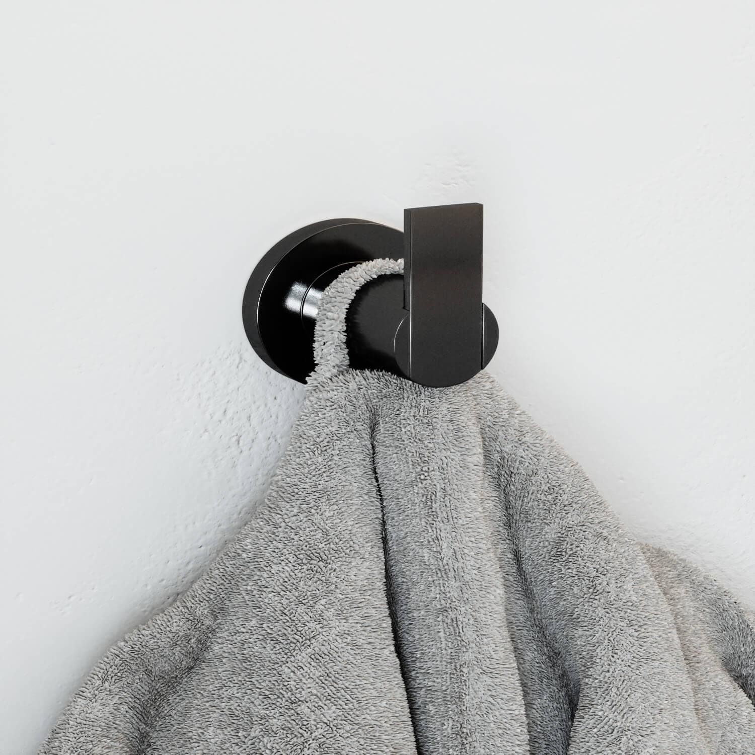 Eastport Matte Black Robe Hook ǀ Bath ǀ Today's Design House