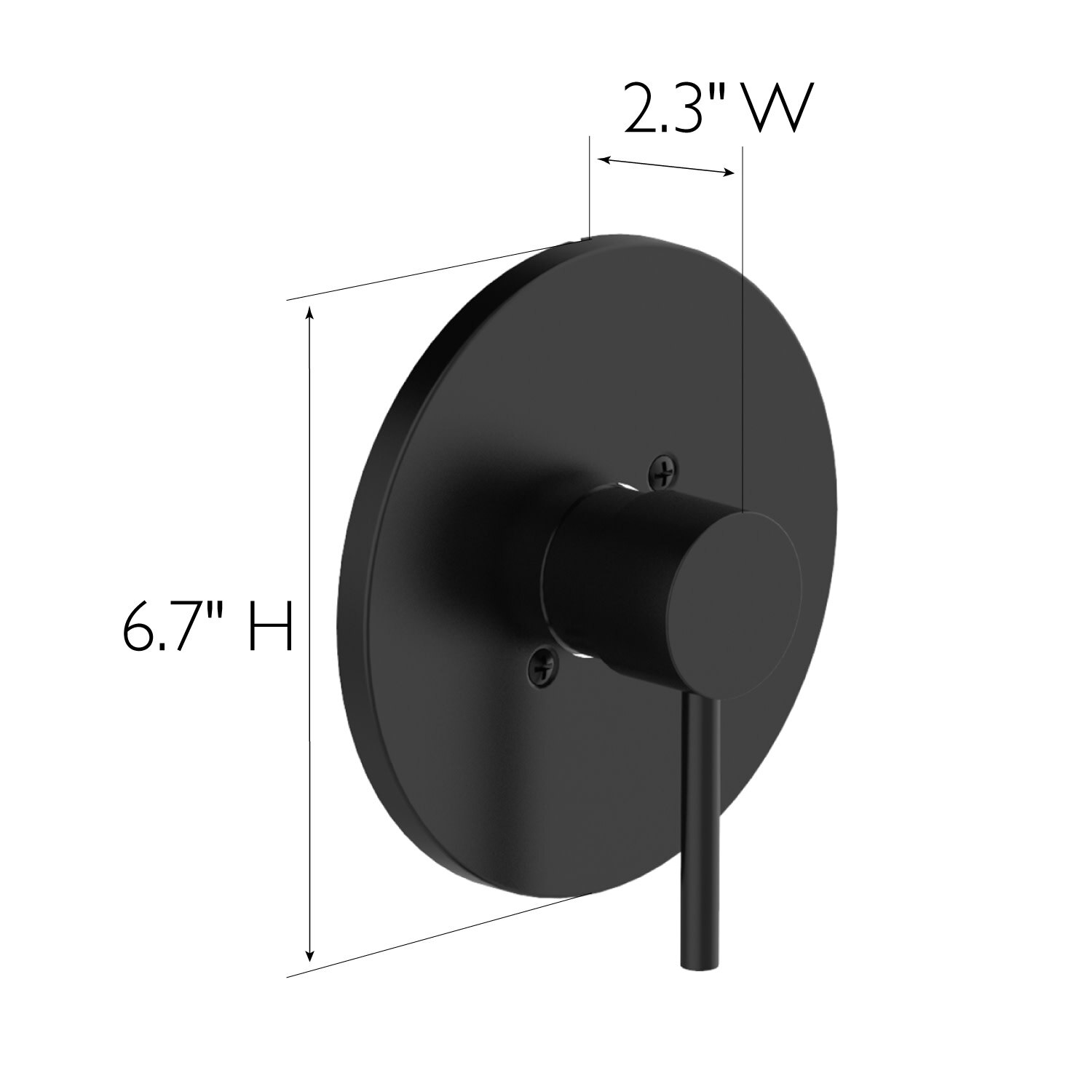 Eastport II Matte Black Shower Trim with Valve ǀ Bath ǀ Today's Design